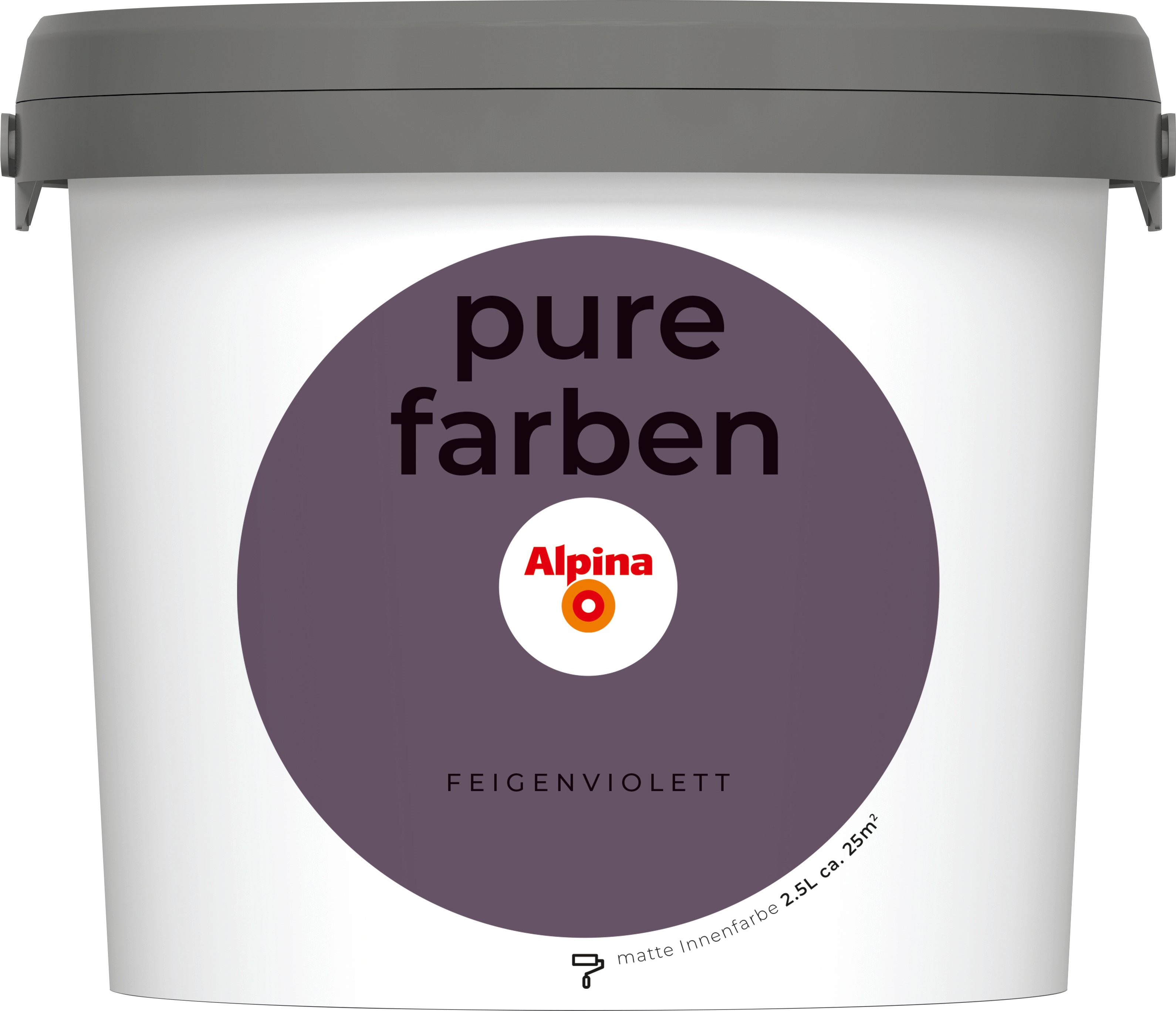 Alpina Pure Farben Wandfarbe feigenviolett 2,5 L