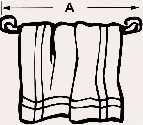 Cornat Badetuchhalter Messing, chrom