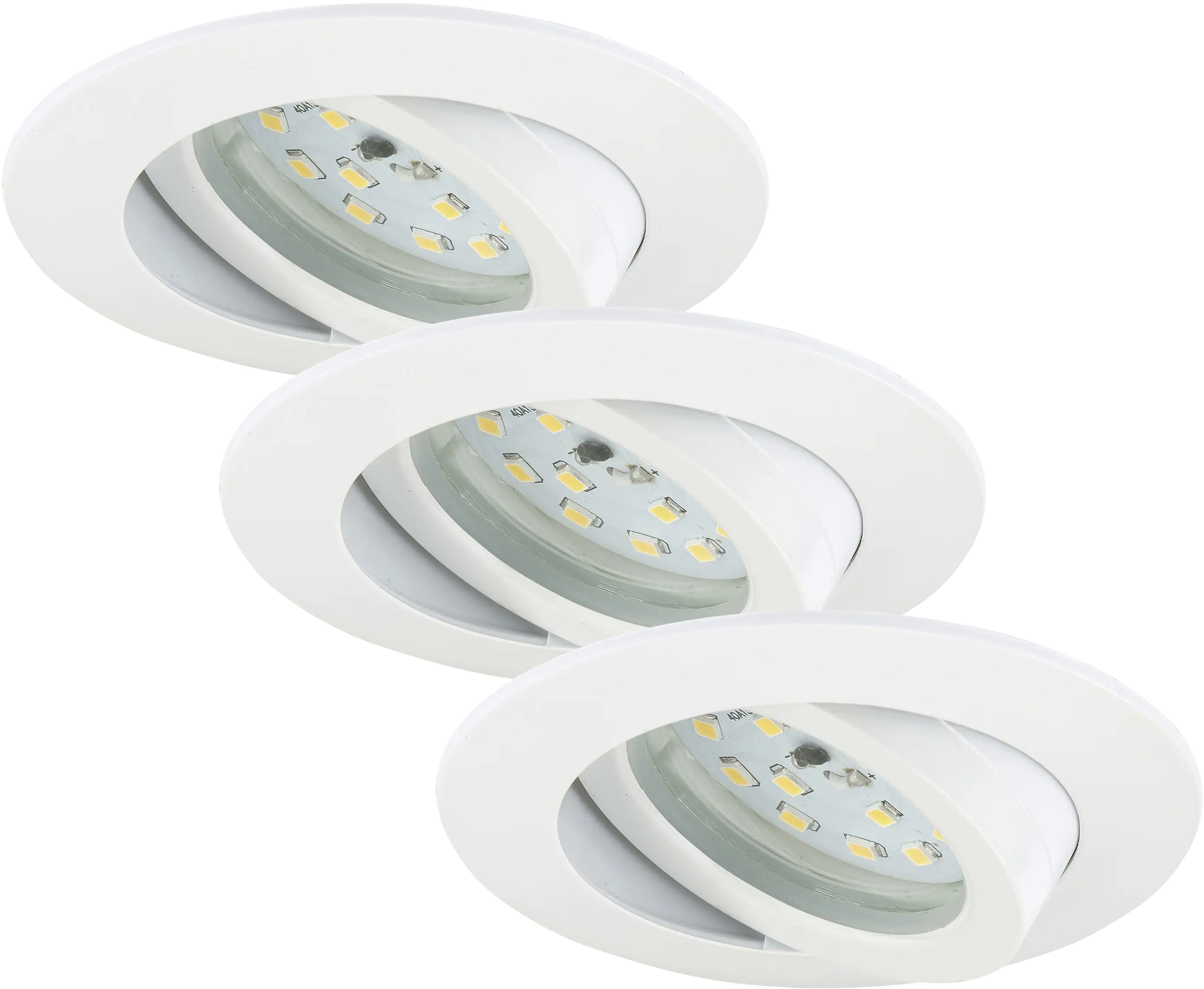 4002707275503 Briloner 3er Set LED Einbauleuchten Attach weiß Ø 8,2 cm dimmbar