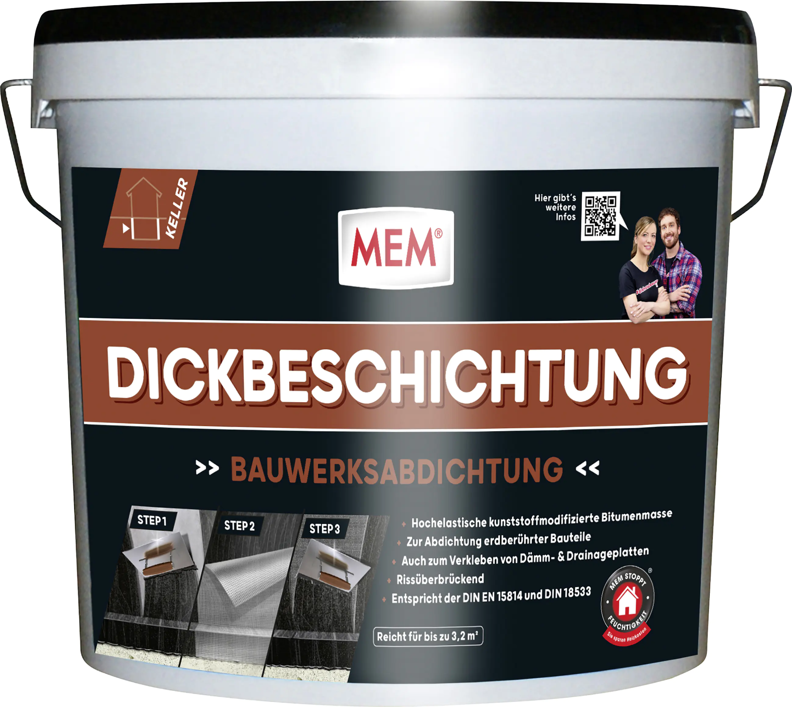 MEM Bitumen Dickbeschichtung 12 l MEM Bitumen Dickbeschichtung 12 l