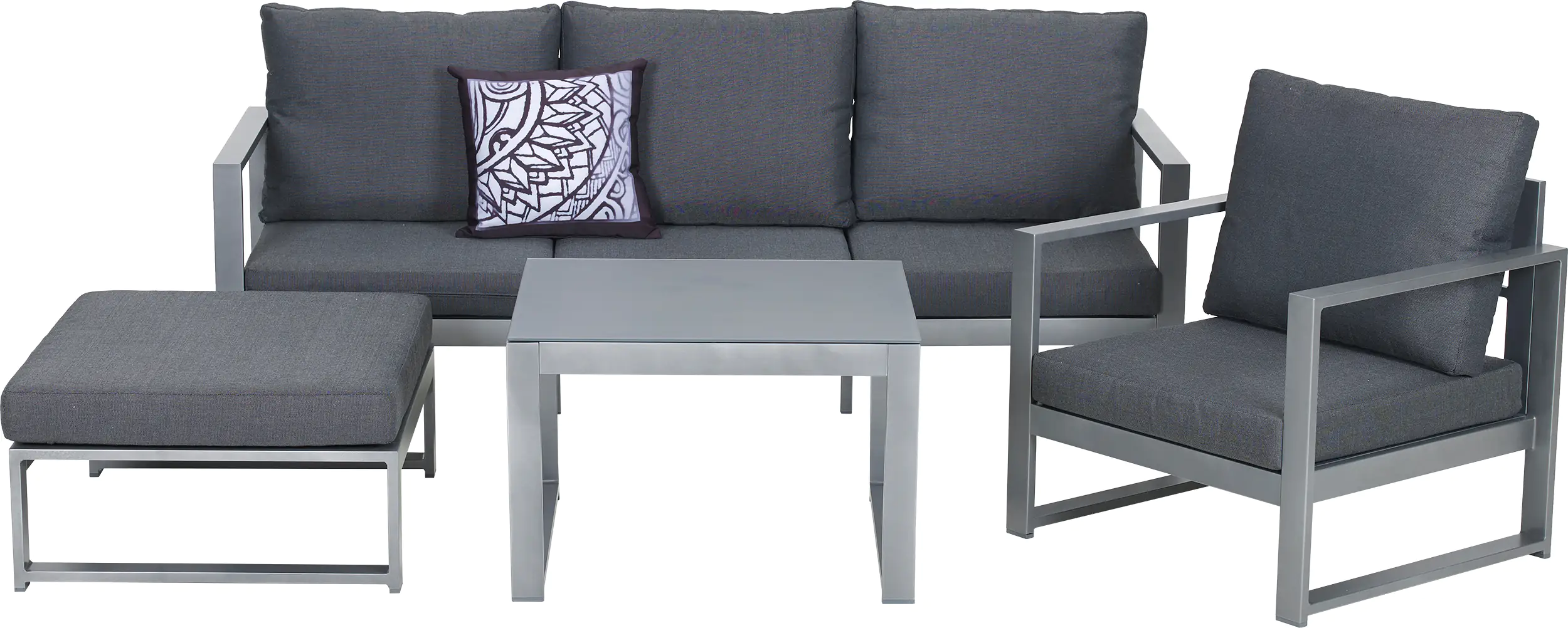 4333692032360 Primaster Lounge-Set Limone inkl. Sitz- und Rückenkissen