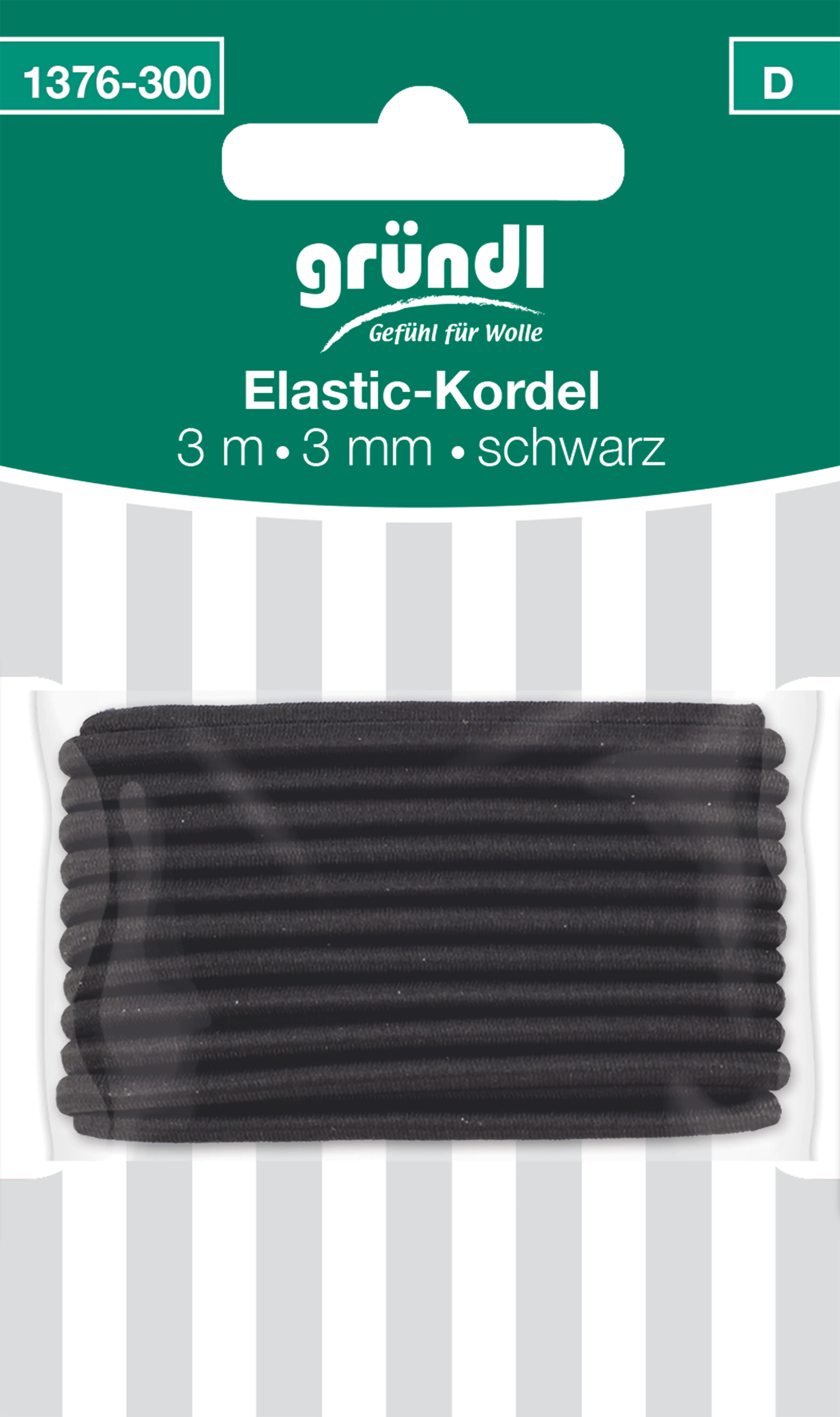 Gründl Elastic-Kordel schwarz