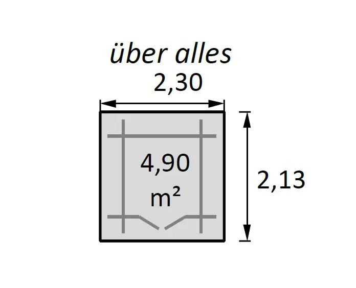 Decor et Jardin Gartenhaus Milovic 209 x 209 cm natur