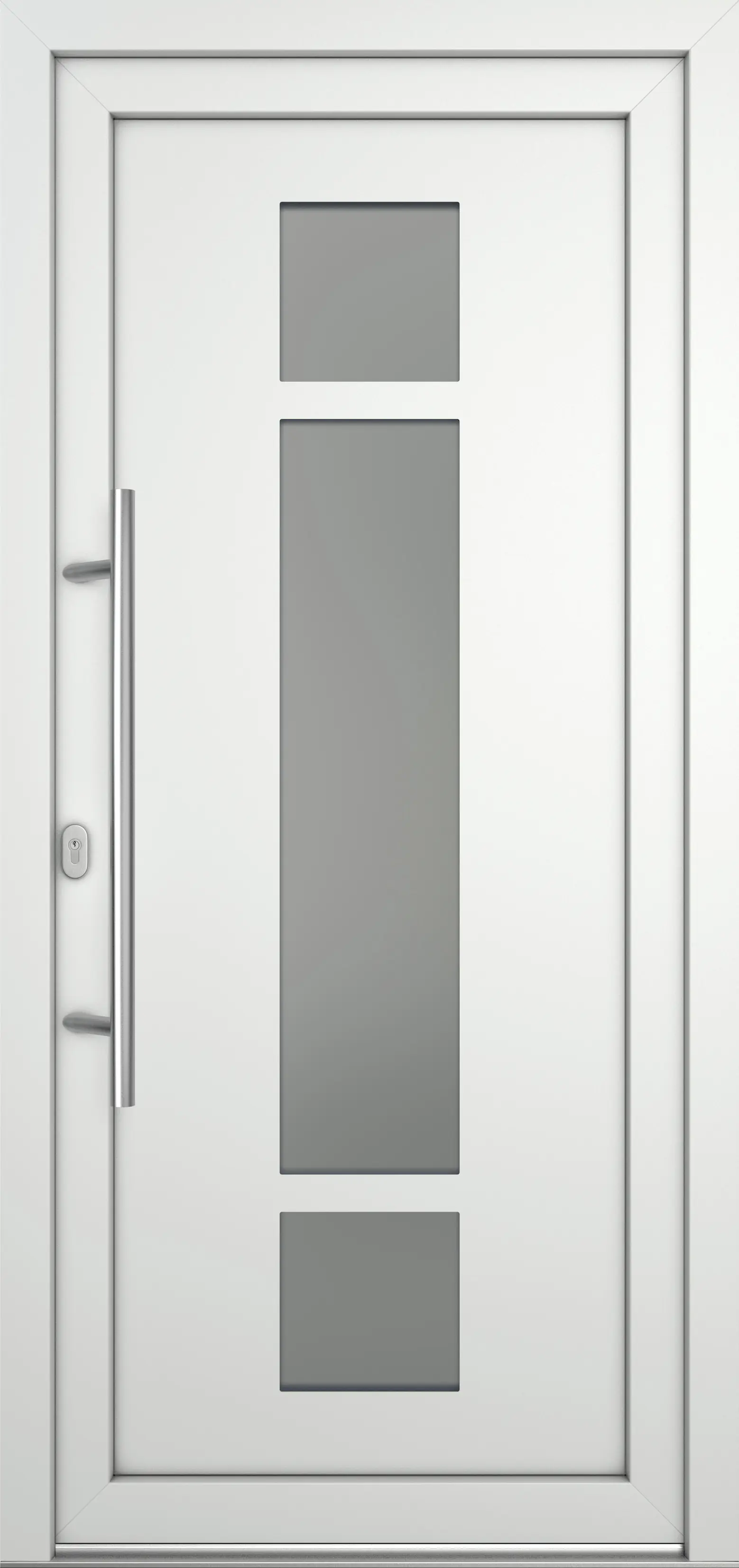 Meeth Haustür Optimal Pro PVC Modell 102 108 x 208 cm DIN Links weiß