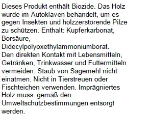 Friesenzaun gerade 180 x 80 cm, kesseldruckimprägniert