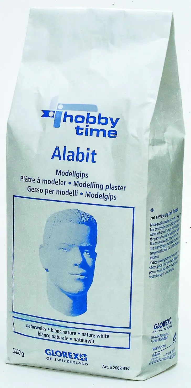 4013340047037 Glorex Alabit Modelliergips 5 kg, naturweiß