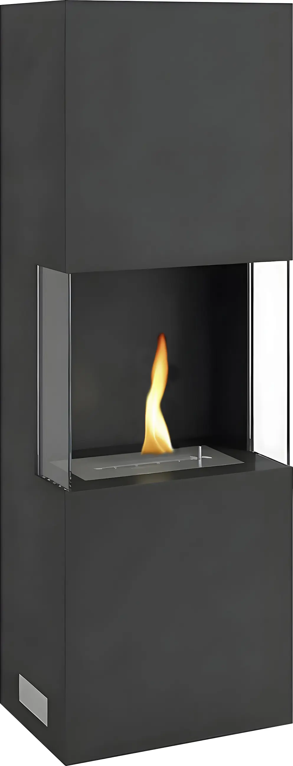 Tenderflame Ambientekamin Indie Stahl schwarz 2 kW