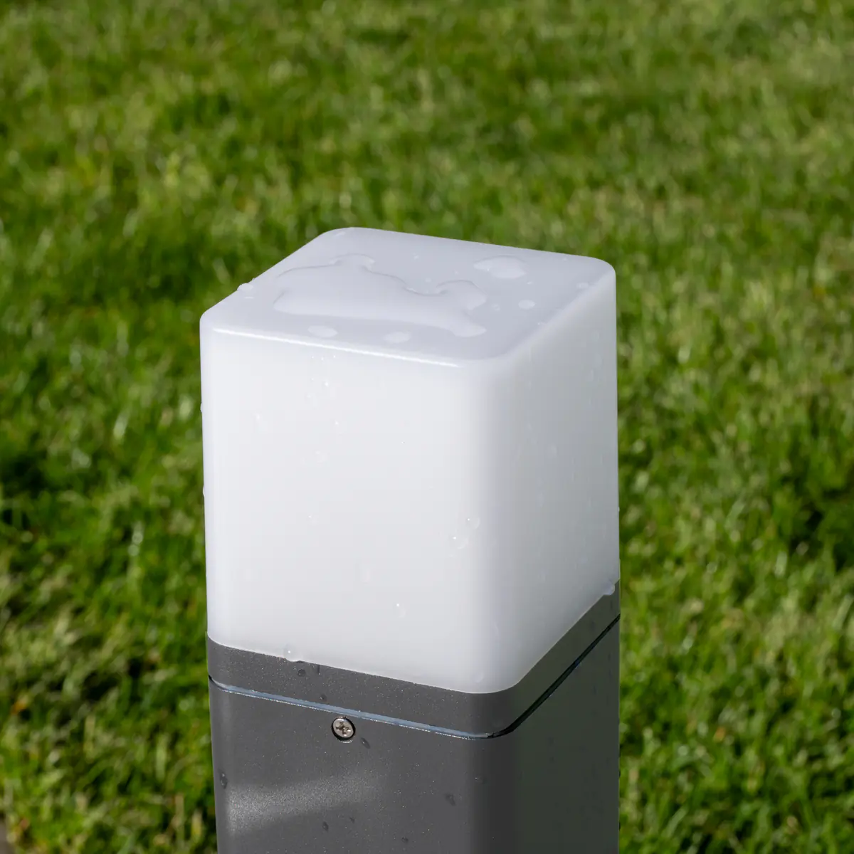 Unitec Wegeleuchte M E27 mit Dämmerungssensor anthrazit 50 cm