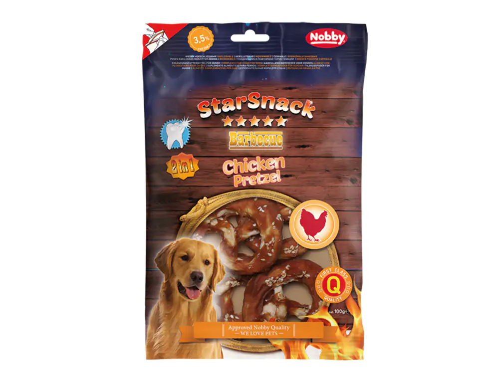 Nobby StarSnack Barbecue Chicken Pretzel Hundesnack 100 g Nobby StarSnack Barbecue Chicken Pretzel Hundesnack 100 g