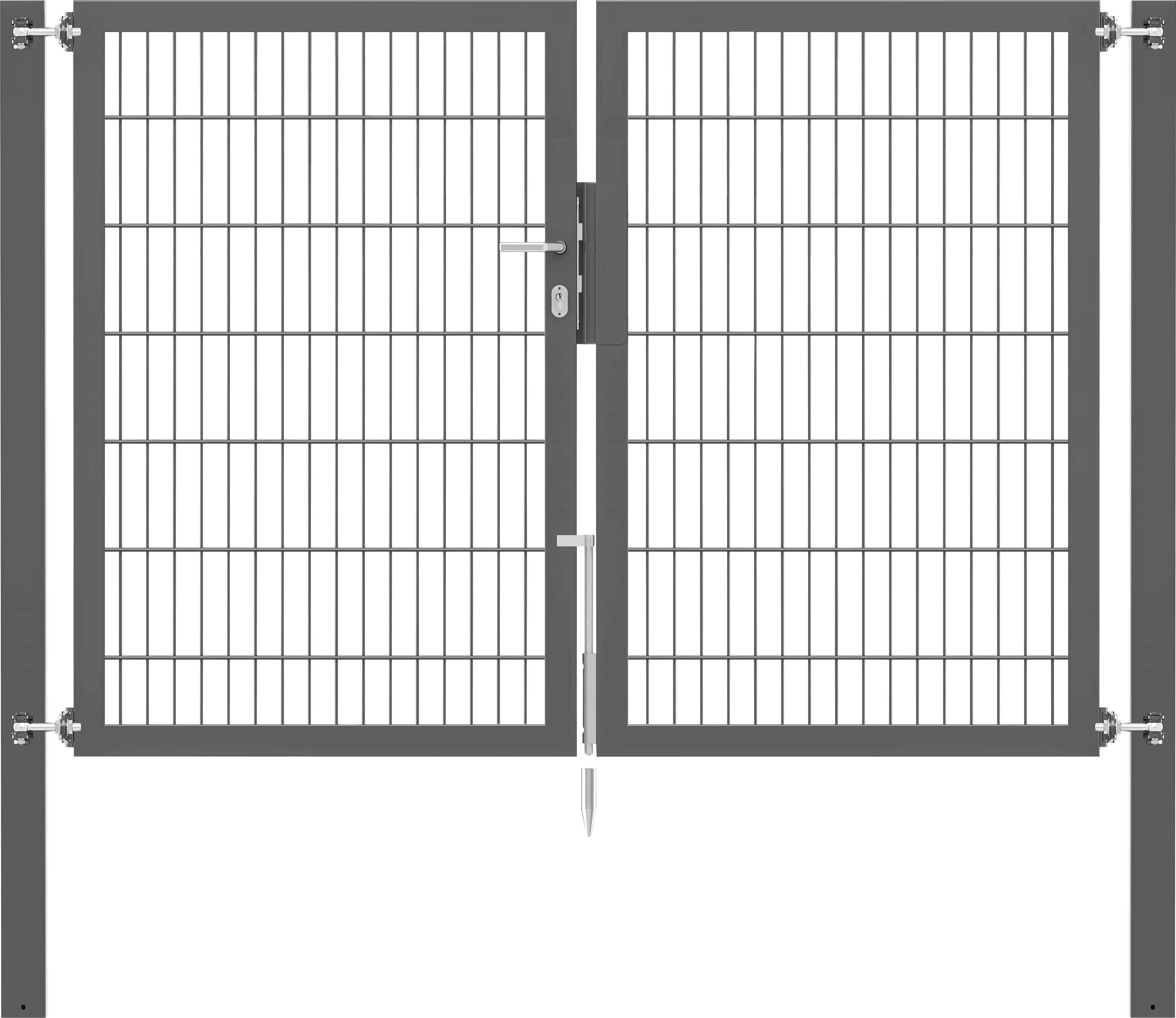 Alberts Doppeltor Flexo Plus anthrazit 200 x 140 cm Alberts Doppeltor Flexo Plus anthrazit 200 x 140 cm