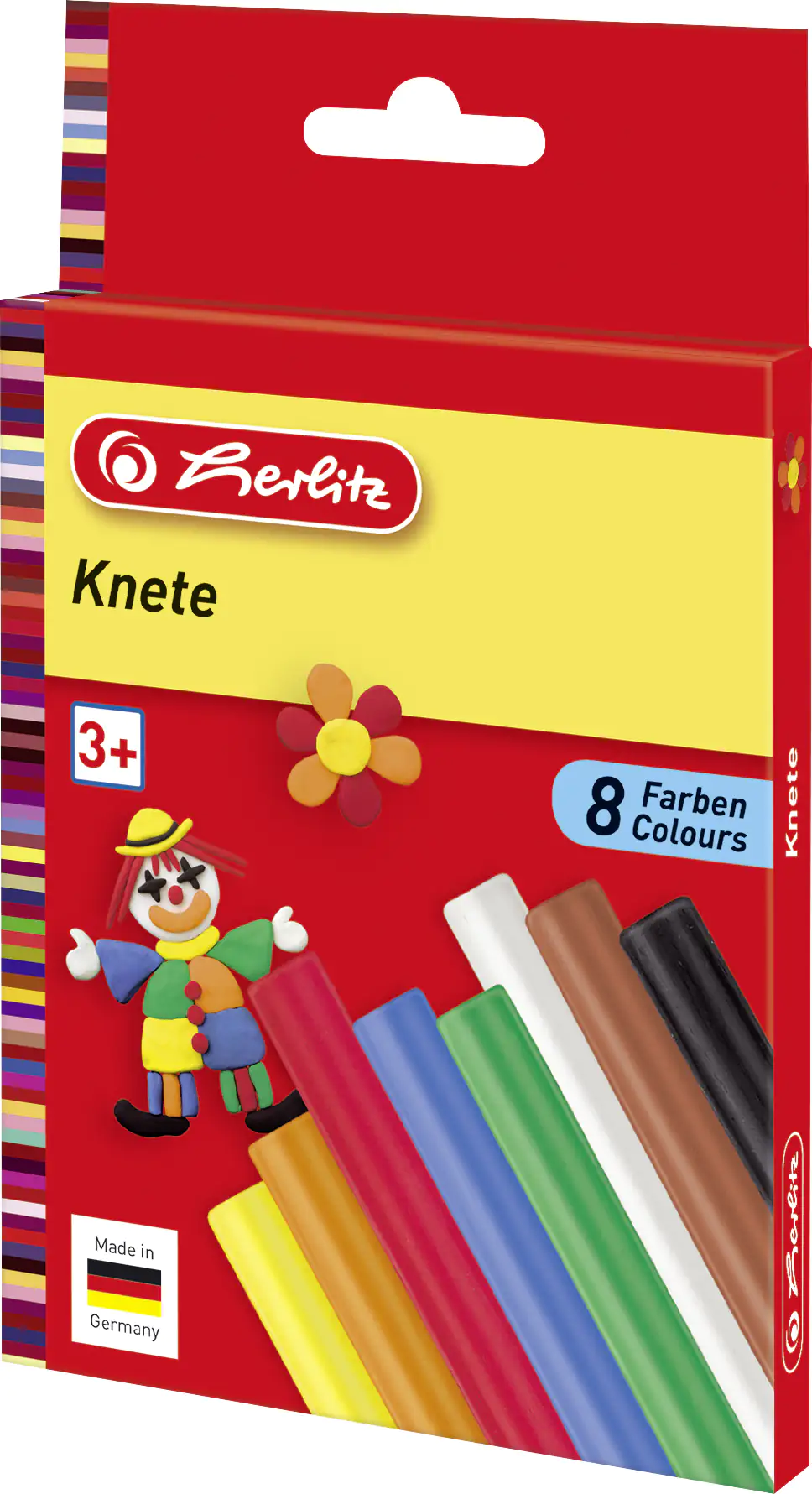 herlitz Knete 8 Stangen farbig