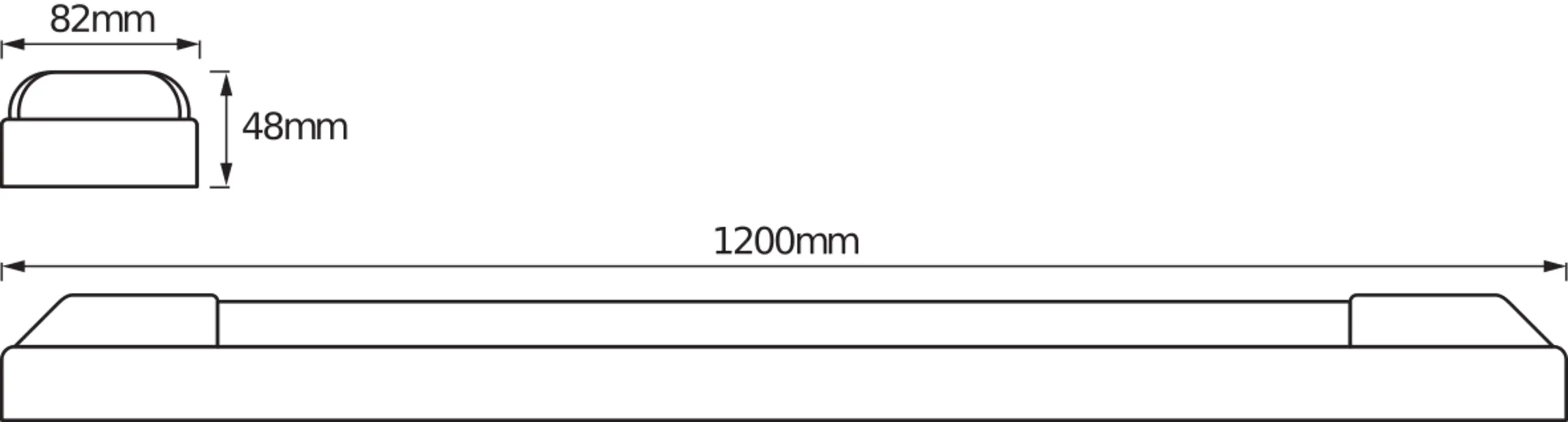Osram LED Lichtleiste Power Batten 120 cm 50 W kaltweiß