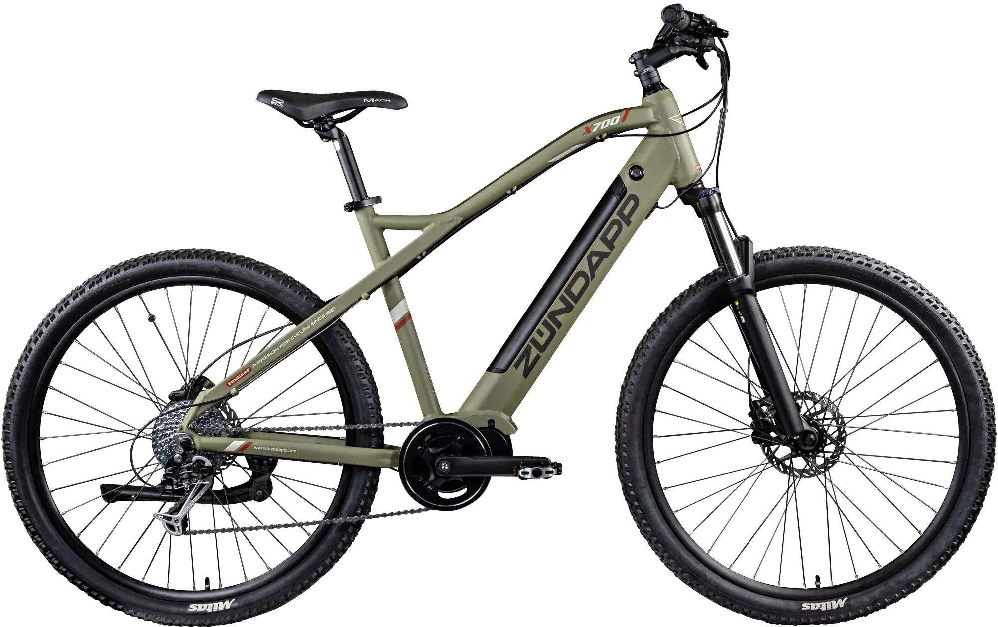Zündapp E-Bike MTB X700 27,5 Zoll 9-Gang 504 Wh grün
