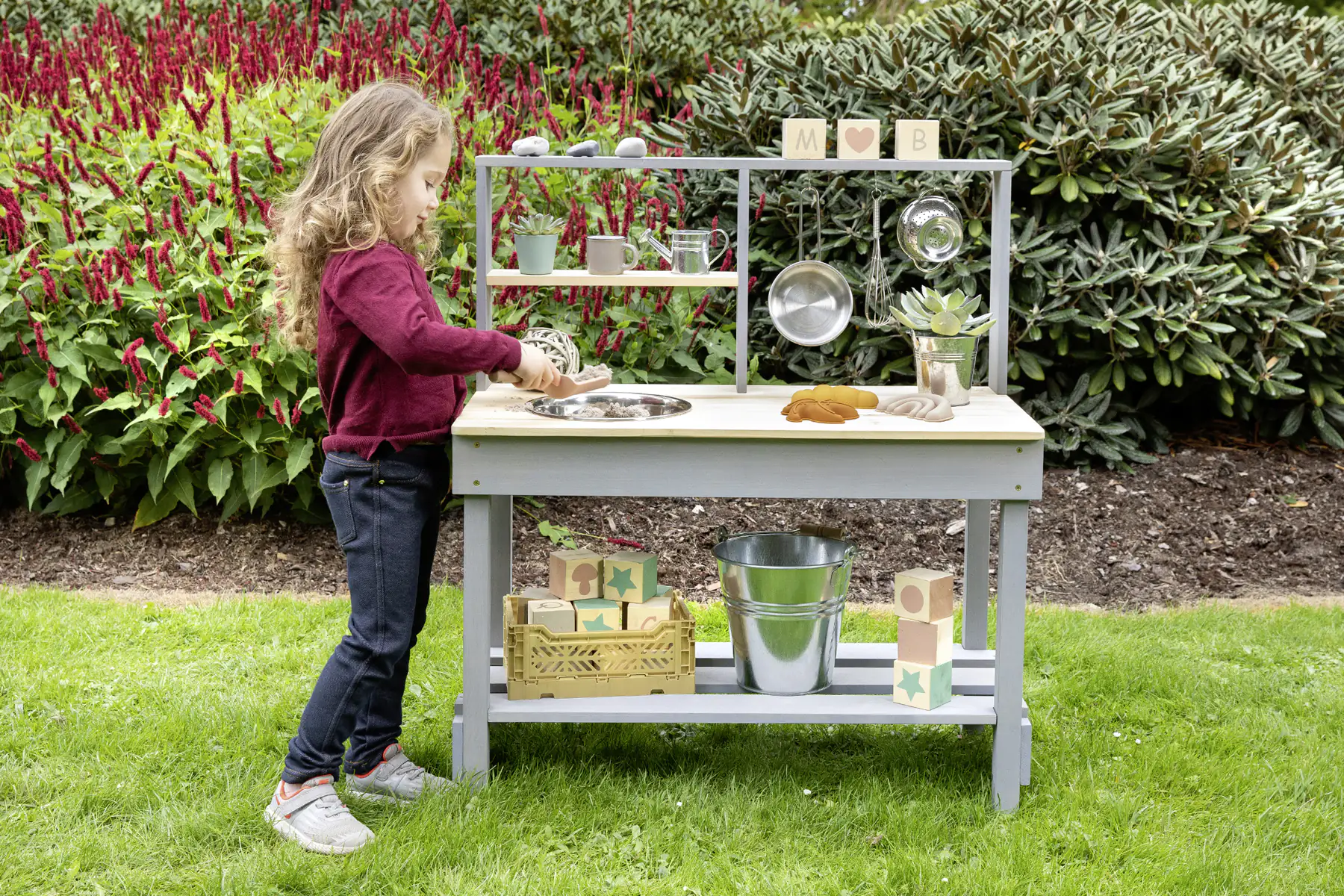 4047895800229_2613809 Muddy Buddy Matschküche Mud Starter 80 x 40 x 90 cm