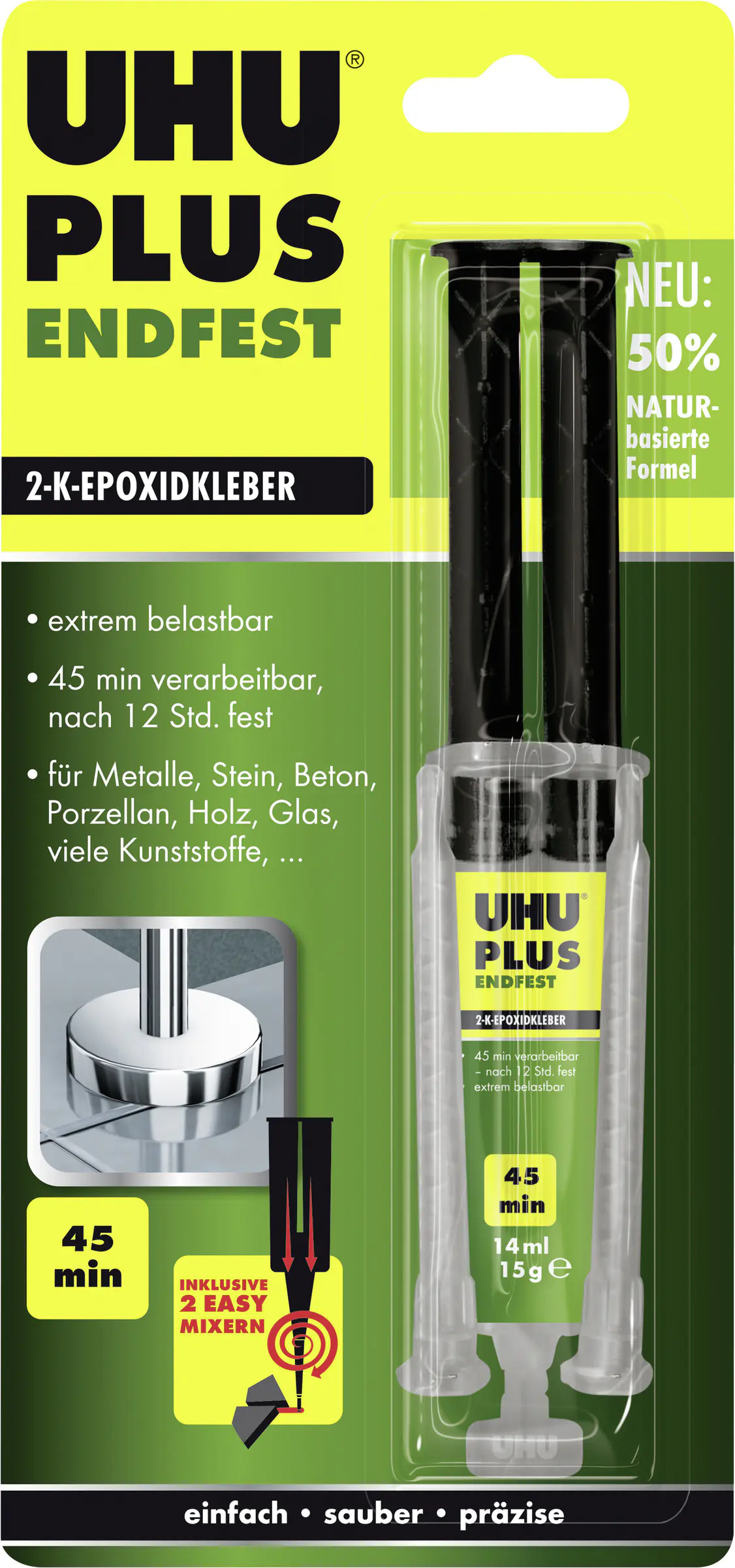 UHU Plus endfest 2K Epoxid-Kleber 15 g transluzent