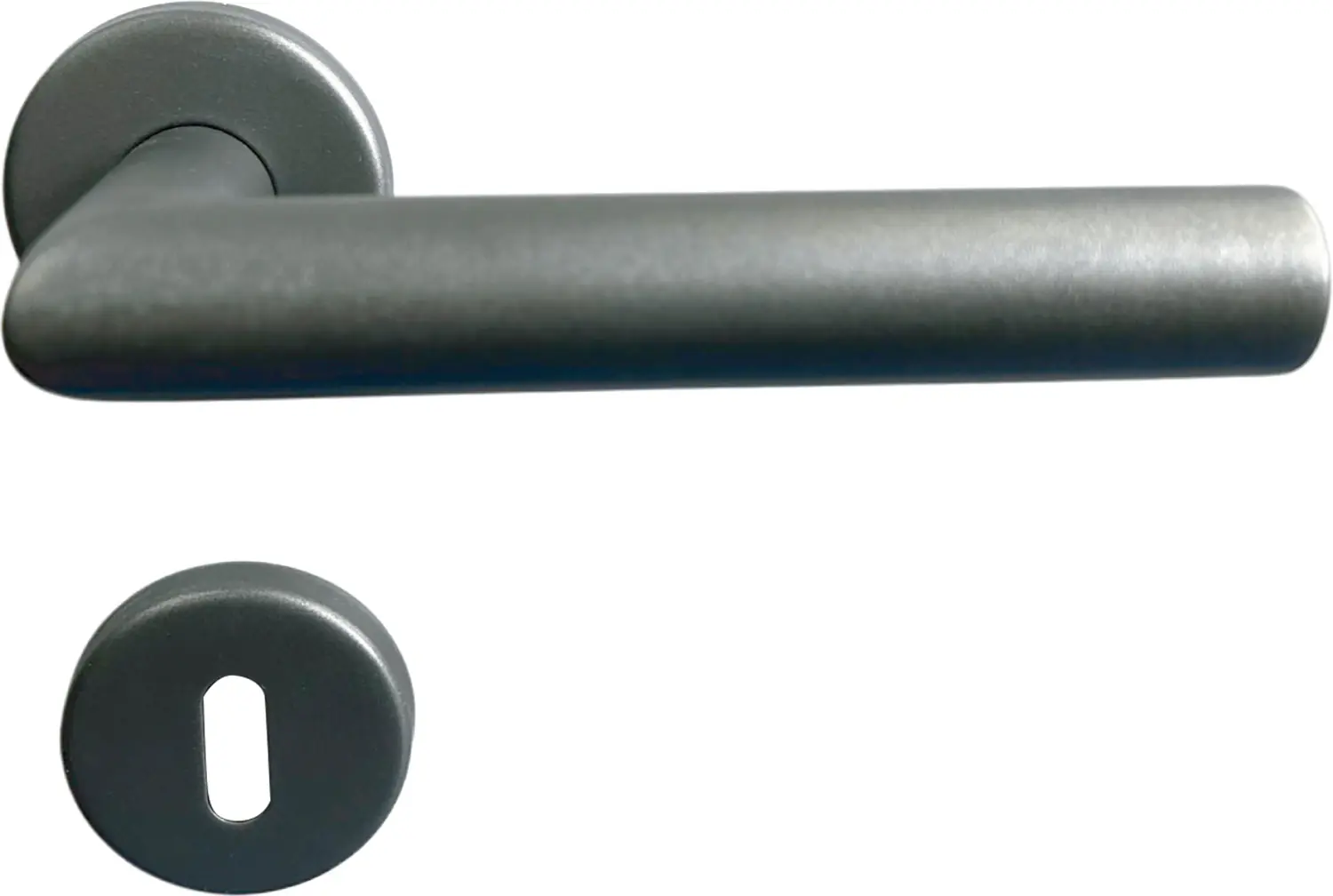 TrendLine Türgriff-Garnitur BB Edelstahl kaschmiergrau Ø 49,1 mm