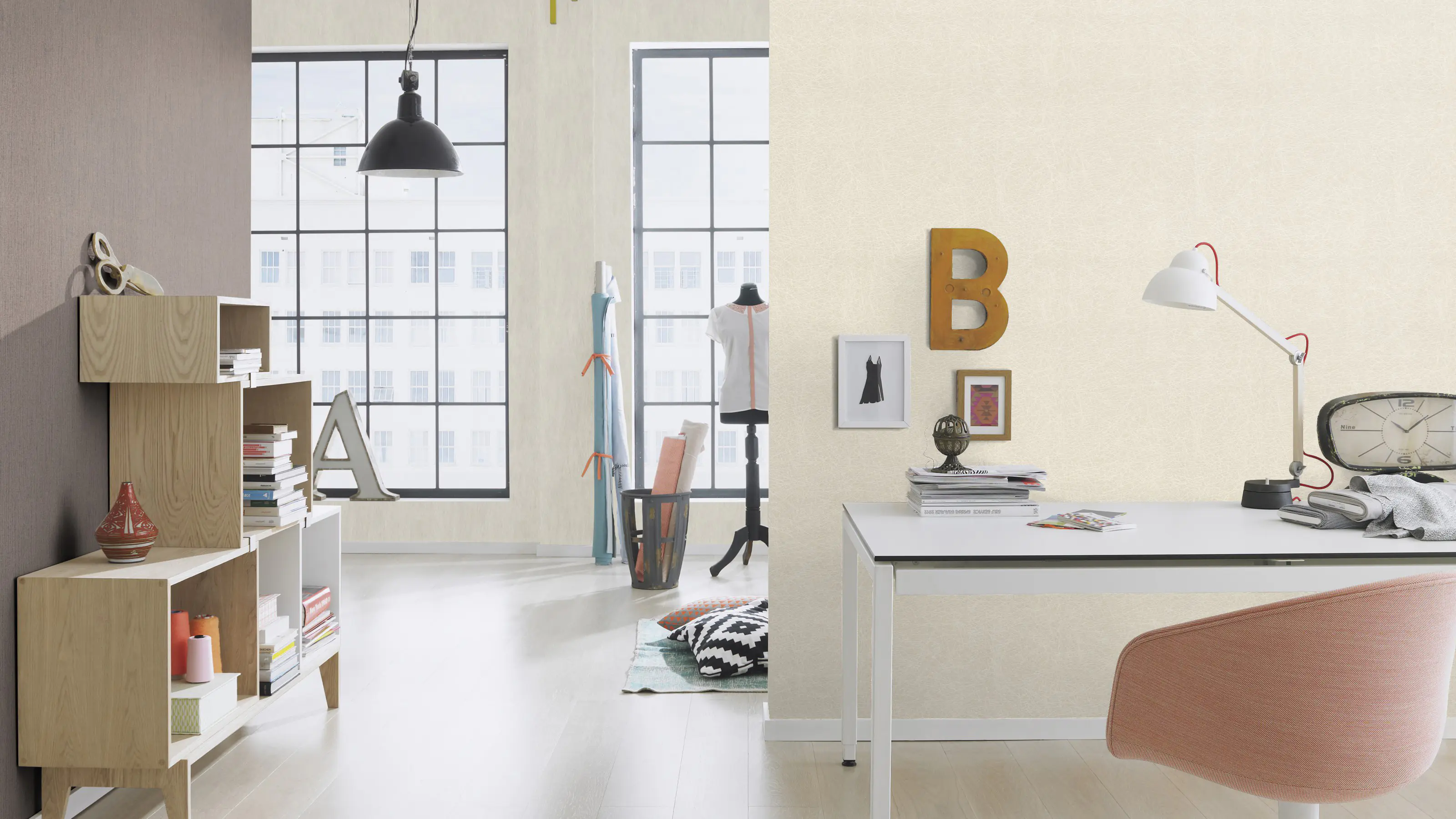 Rasch Vliestapete 540833 Rock'n Roll uni grau 10,05 x 0,53 m