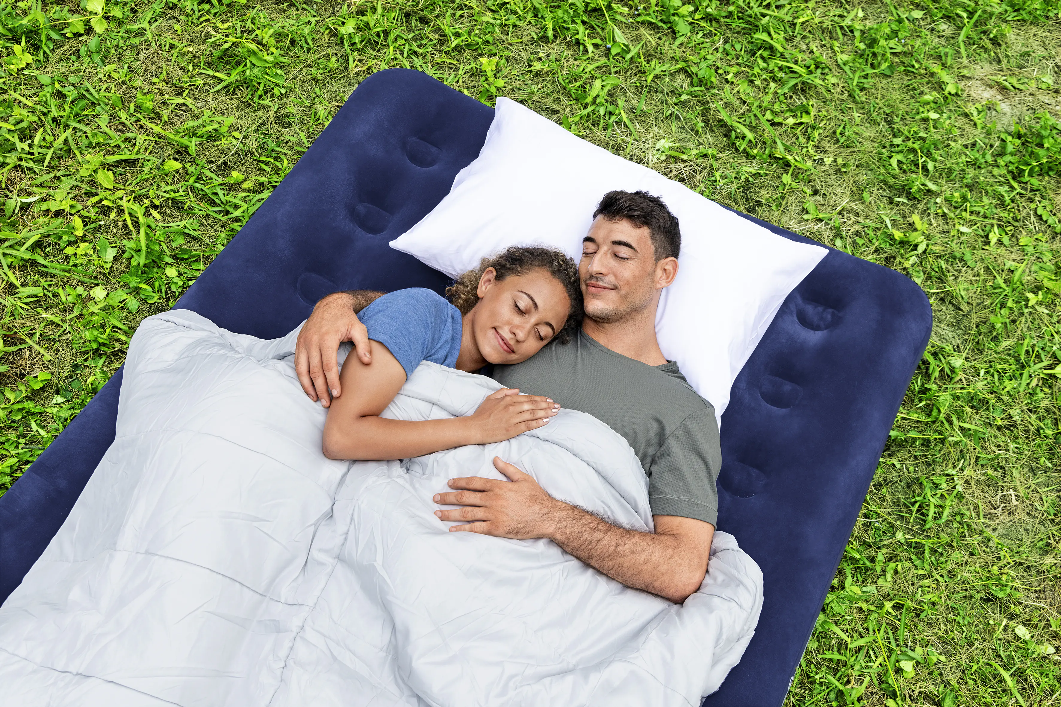 Bestway Luftbett Double Blue Horizon dunkelblau 191 x 137 x 30 cm Bestway Luftbett Double Blue Horizon dunkelblau 191 x 137 x 30 cm
