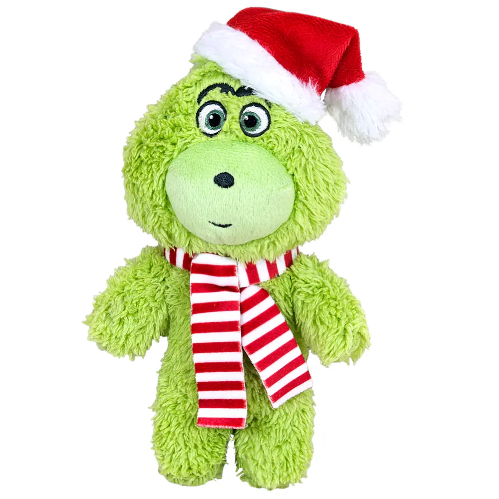 Nobby Xmas Hundespielzeug Grinch mit Weihnachtsmütze 19 cm