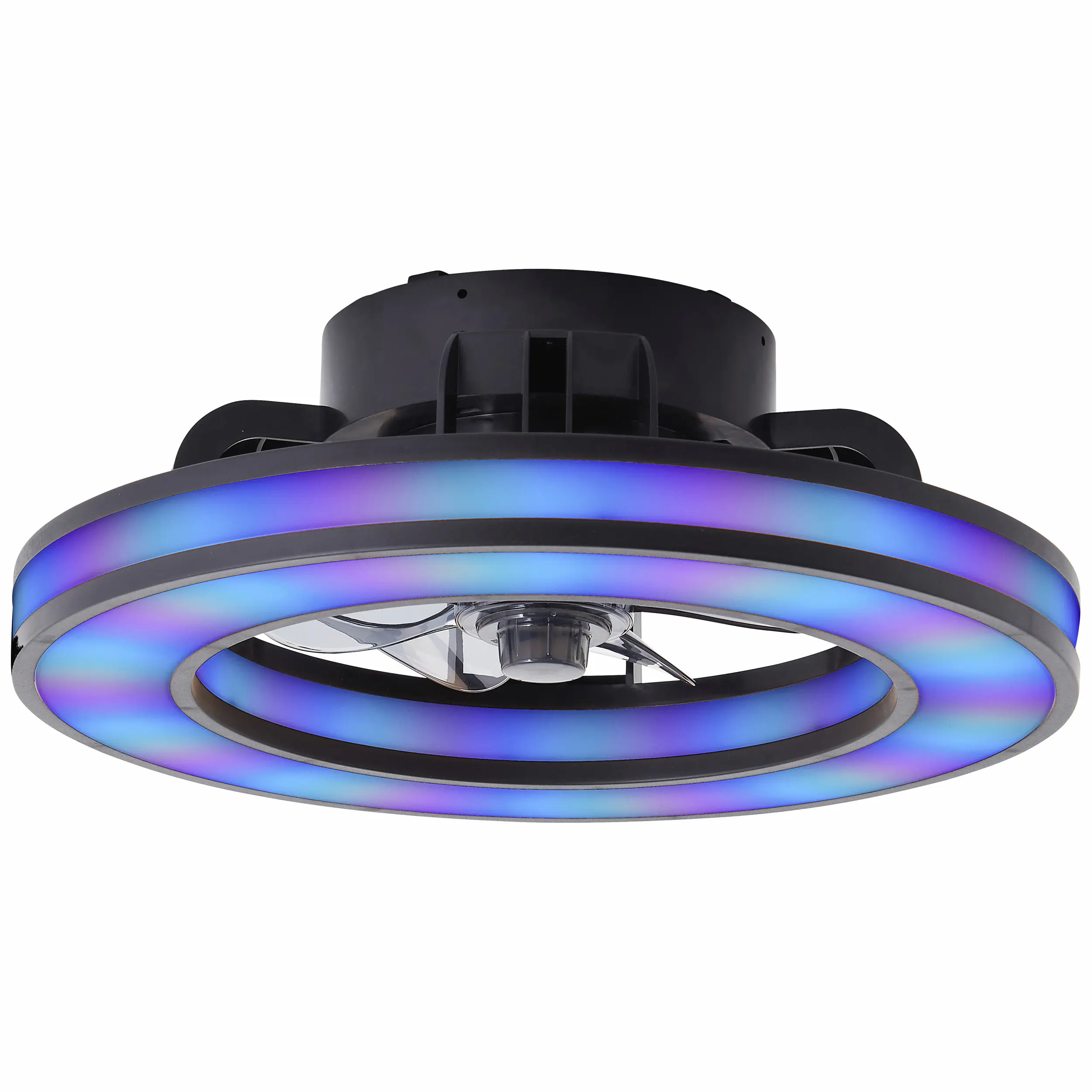Brilliant LED Deckenleuchte mit Ventilator Mondello Ø 42 cm 26 W schwarz