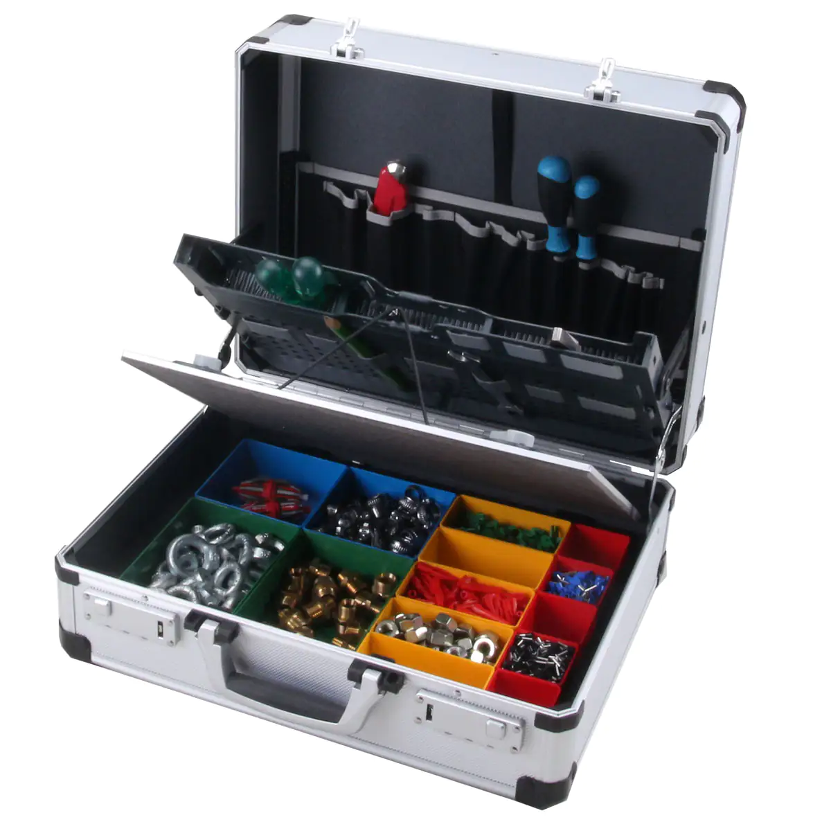 Primaster Werkzeugkoffer Alu 45 x 37 cm unbestückt Primaster Werkzeugkoffer Alu 45 x 37 cm unbestückt
