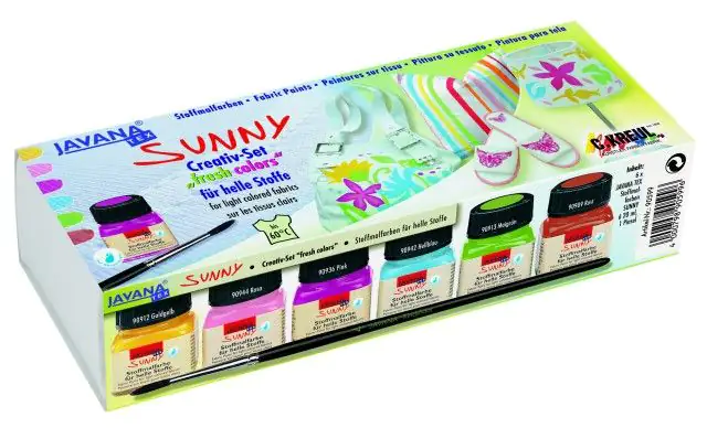 Kreul Javana Stoffmalfarben für helle Stoffe Set Trendfarben 6 x 20 ml
