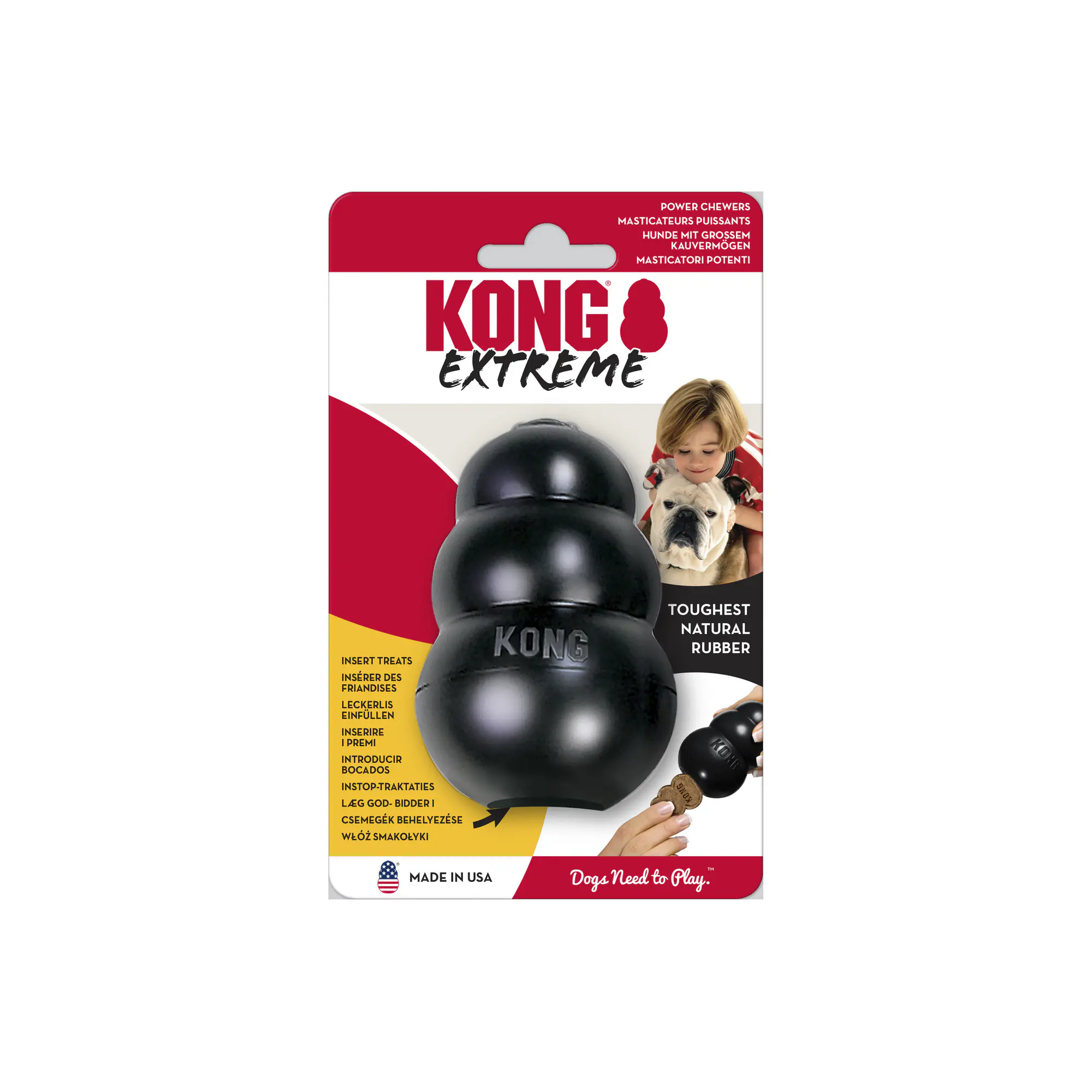 Kong Hundespielzeug Extreme 10 cm schwarz