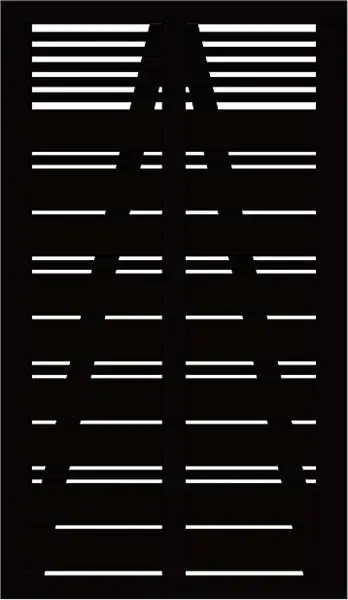 Plus Einzeltor Silence 100 x 170 cm schwarz