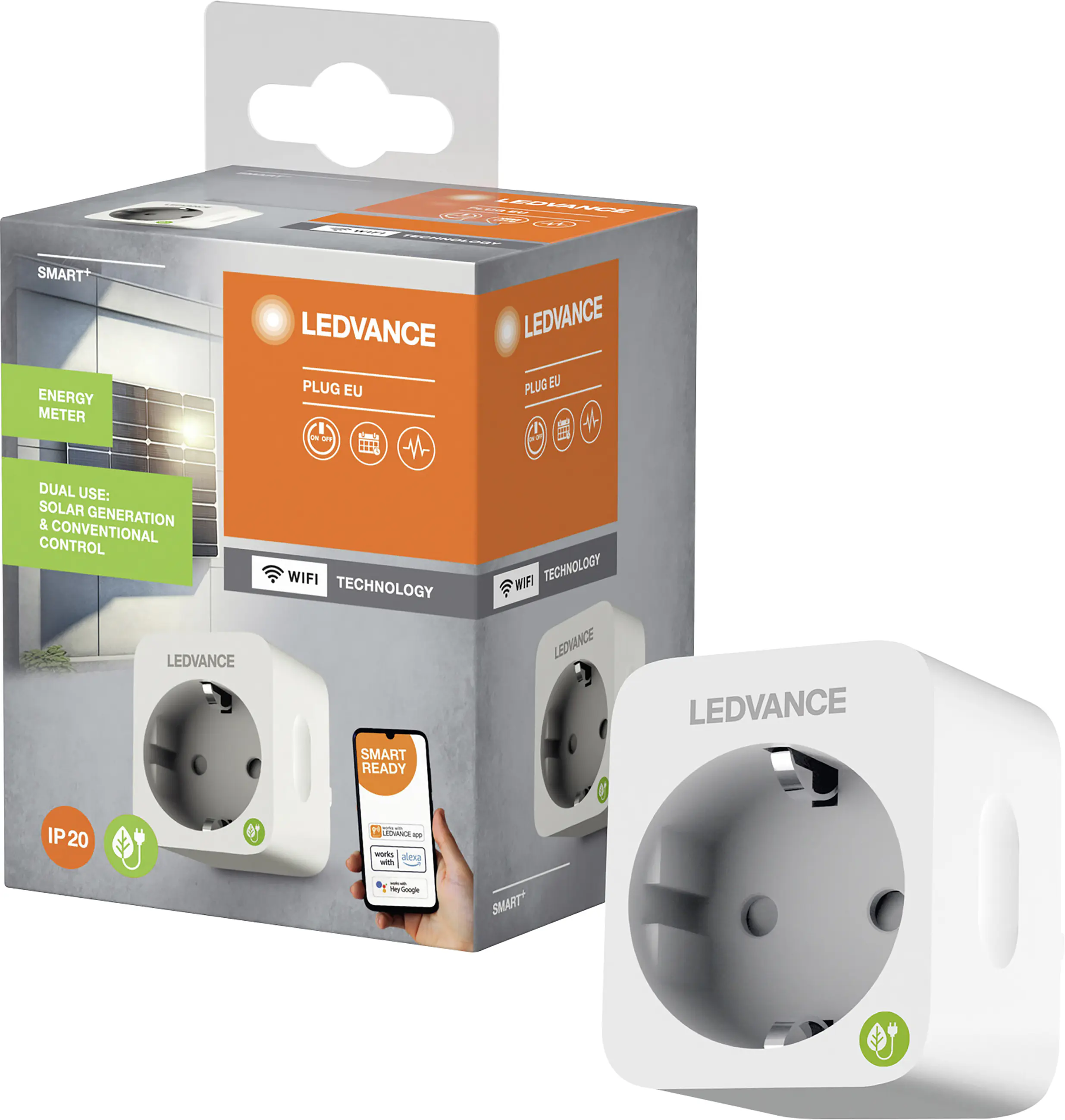 Ledvance EU-Stecker Smart + Wifi Solar Plug weiß