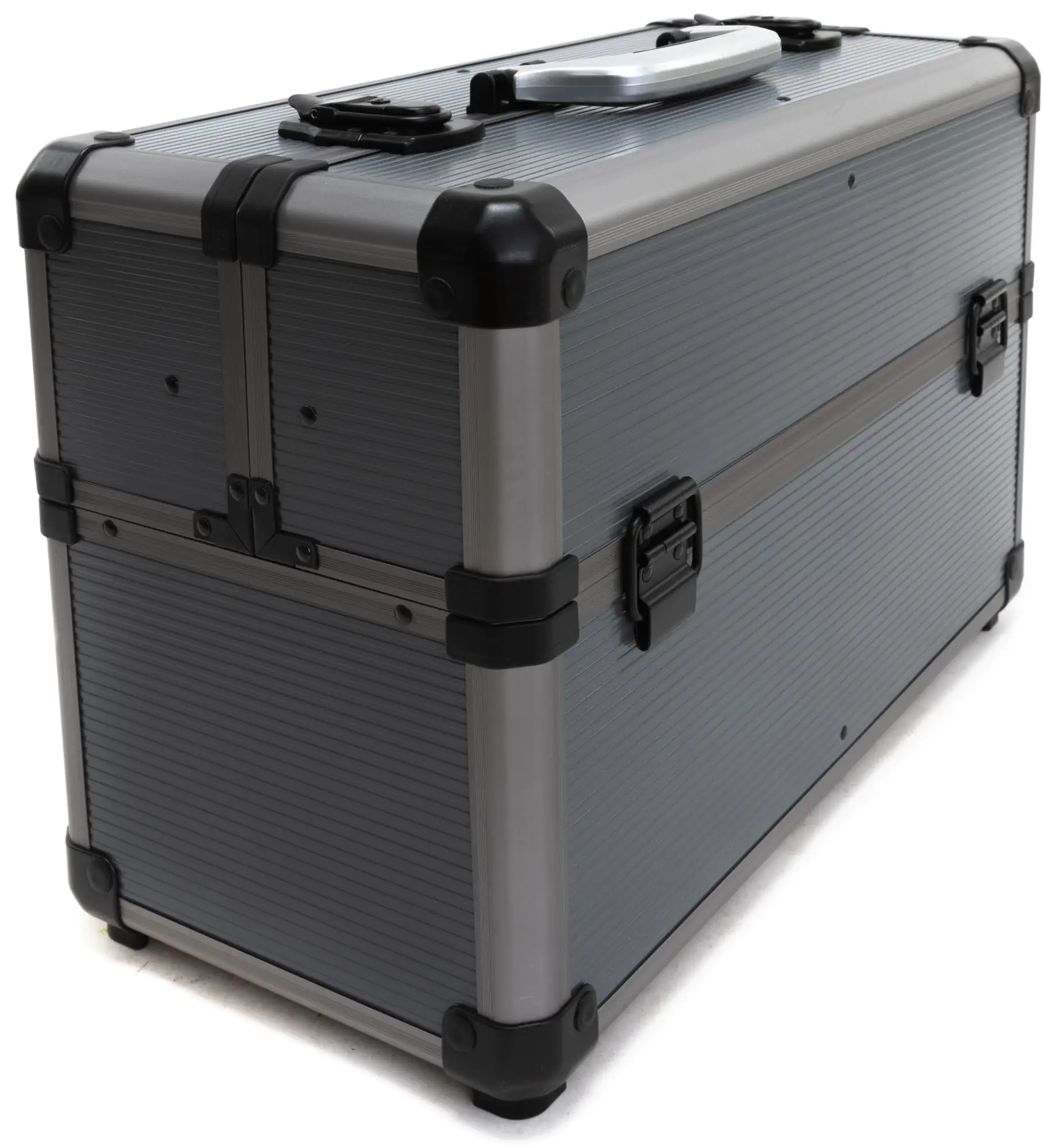 TrendLine Werkzeugkoffer Aluminium Optik unbestückt 45 x 22,5 x 30 cm