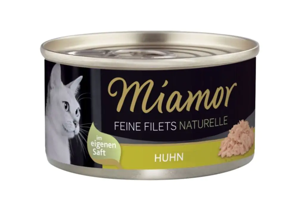 Katzennassfutter Feine Filets naturelle Huhn  80 g Miamor