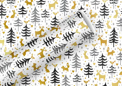 Braun & Company Geschenkpapier Forest Friends Alu 1,5 m x 70 cm Braun & Company Geschenkpapier Forest Friends Alu 1,5 m x 70 cm