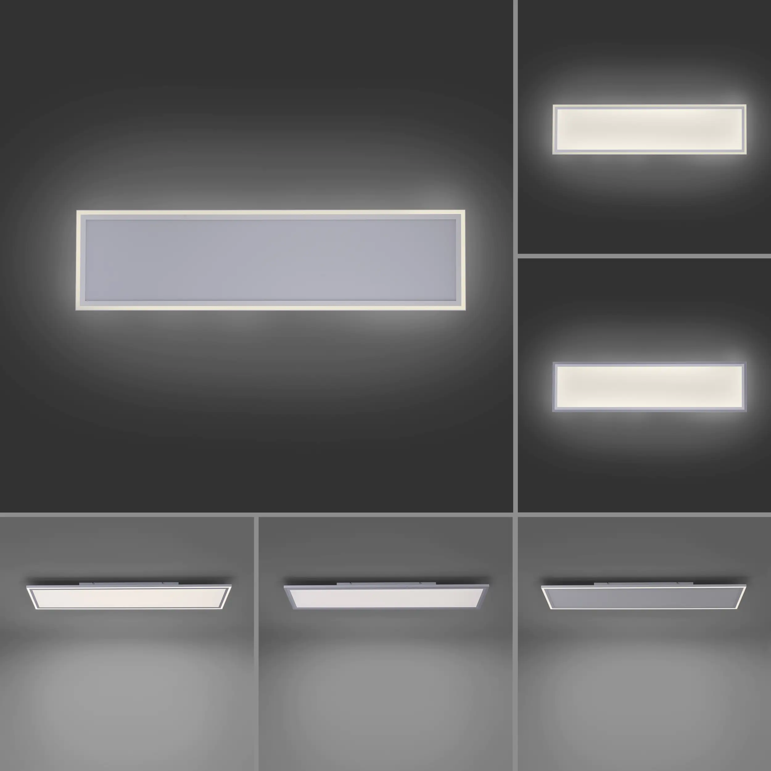 JustLight LED Panel Edging weiß 121,4 x 31,4 cm dimmbar