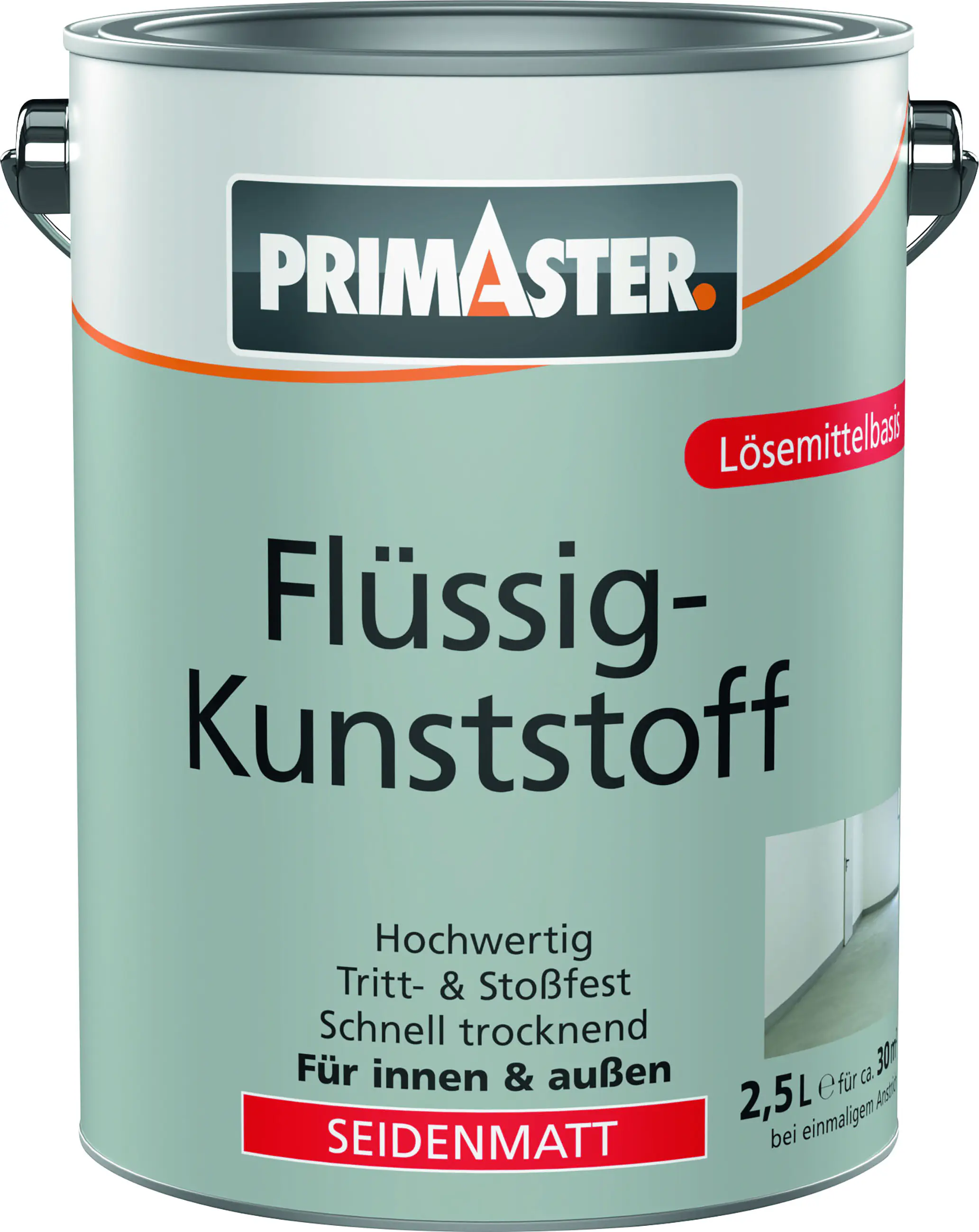 Primaster Flüssigkunststoff seidenmatt 2,5 L lichtgrau