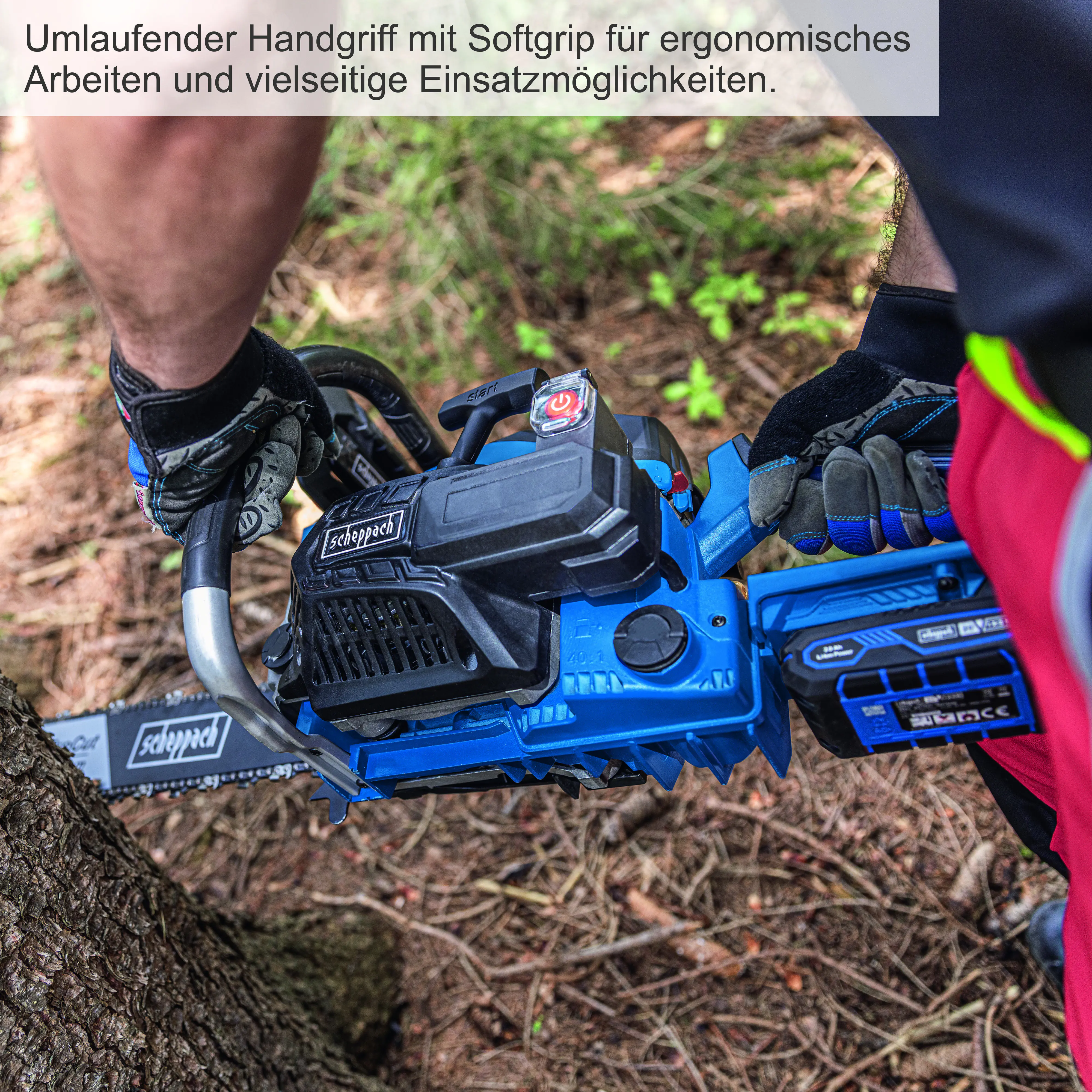 Scheppach Benzin-Kettensäge PCS56E 2,3 kW 51 cm Schwertlänge Scheppach Benzin-Kettensäge PCS56E 2,3 kW 51 cm Schwertlänge