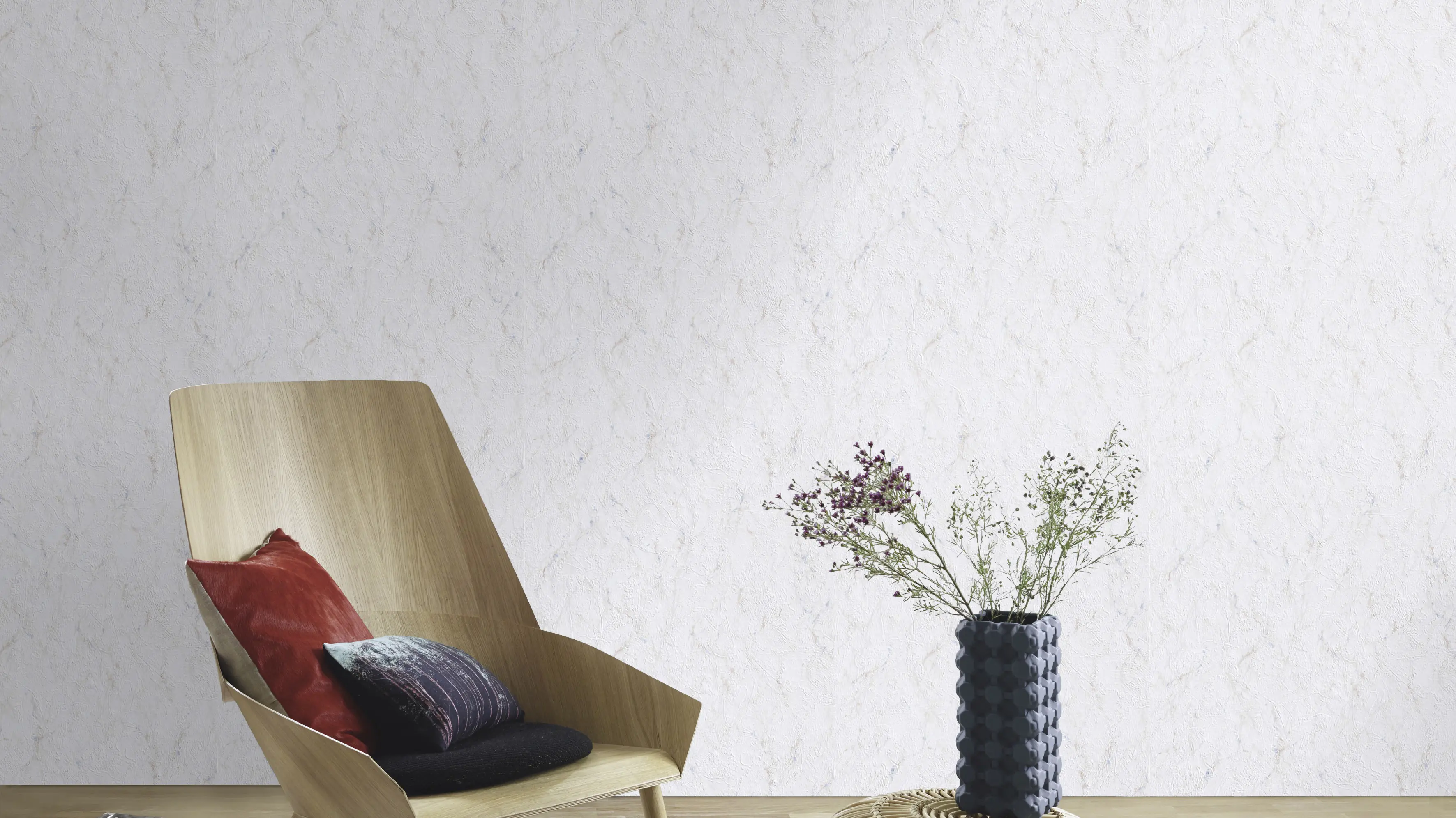 Rasch Papiertapete 868012 Basic muster weiß 10,05 x 0,53 m