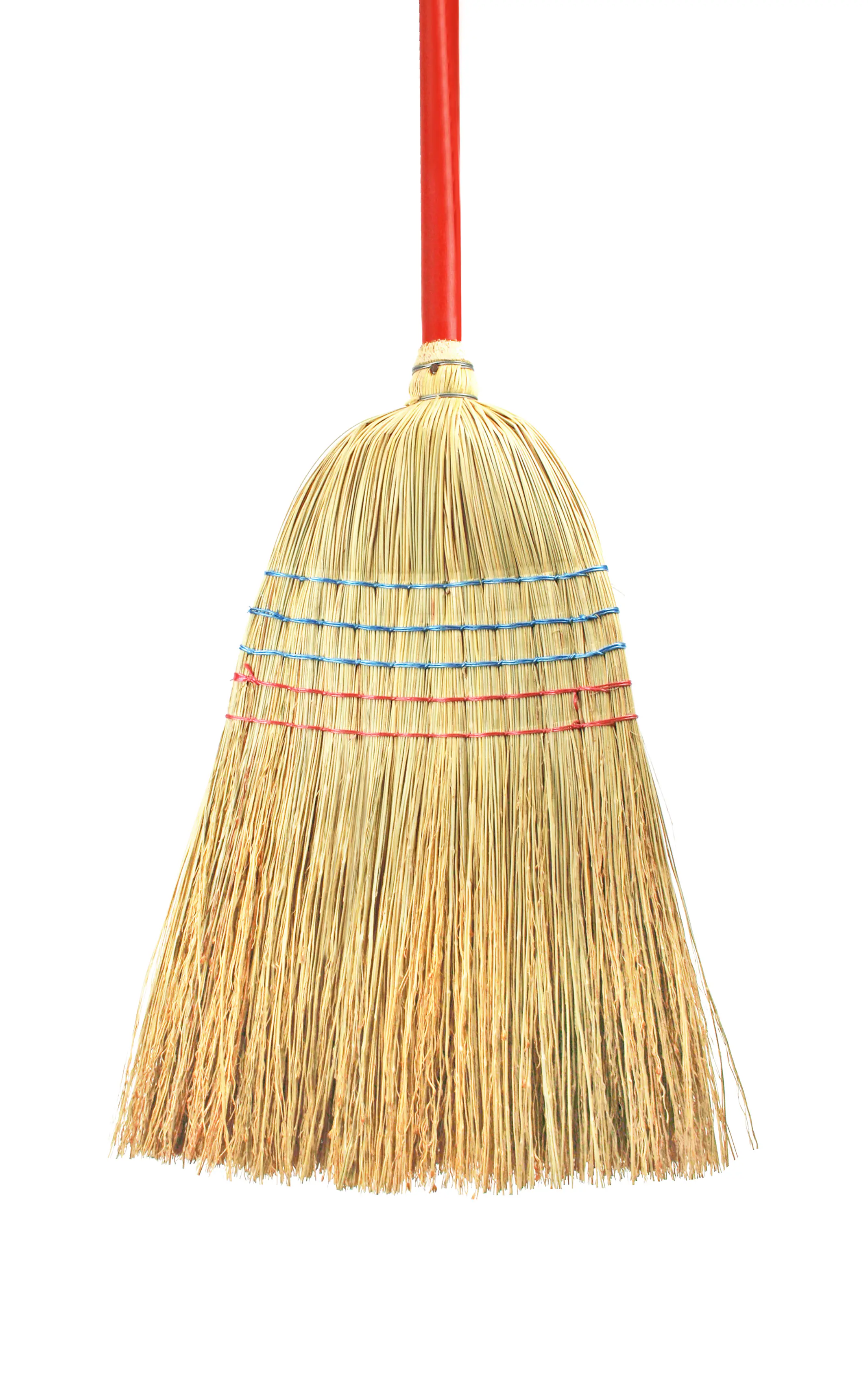 Peggy Perfect Reisstrohbesen 5-Naht mit Stiel 130 cm