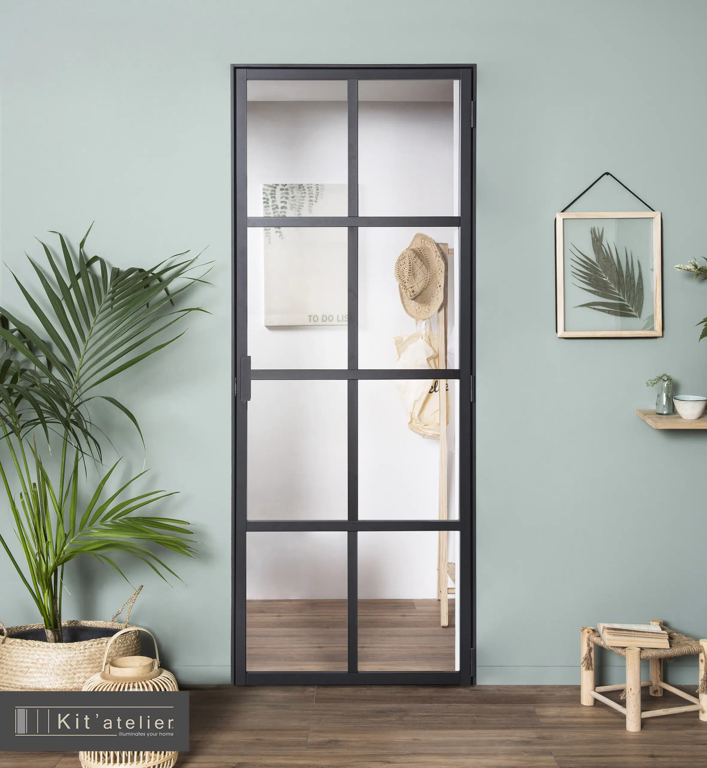 Glastür Orangerie 88 x 200,5 cm DIN rechts (Türmaß 83x197,2 cm)