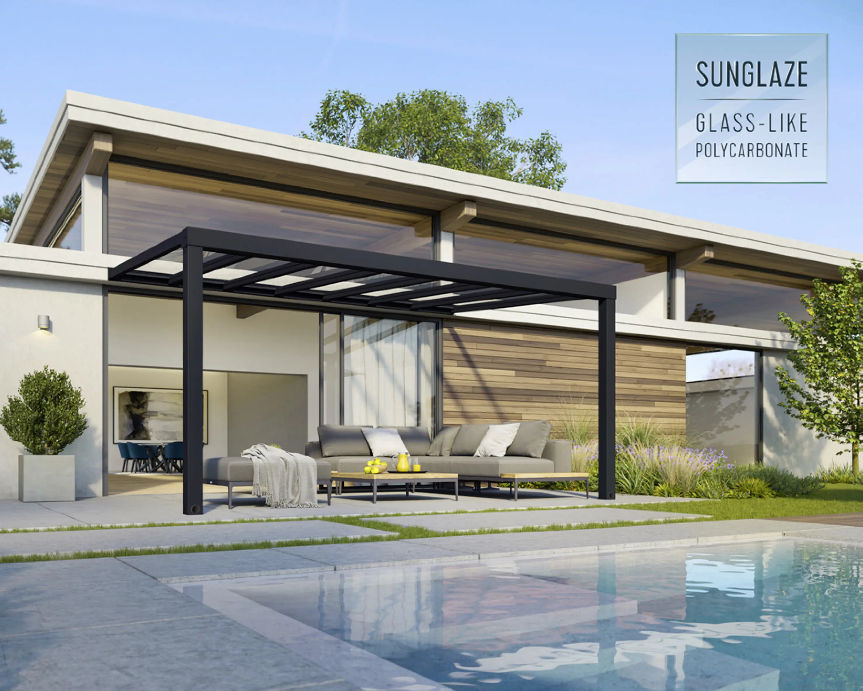 Canopia Terrassenüberdachung Stockholm  515 x 330,5 cm anthrazit