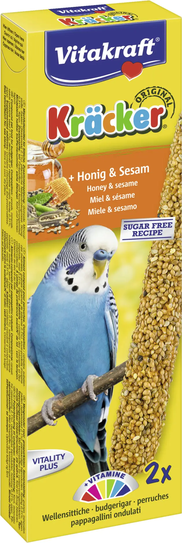 Vitakraft Kräcker® Honig & Sesam 2 Stück / 60 g Vitakraft Kräcker® Honig & Sesam 2 Stück / 60 g