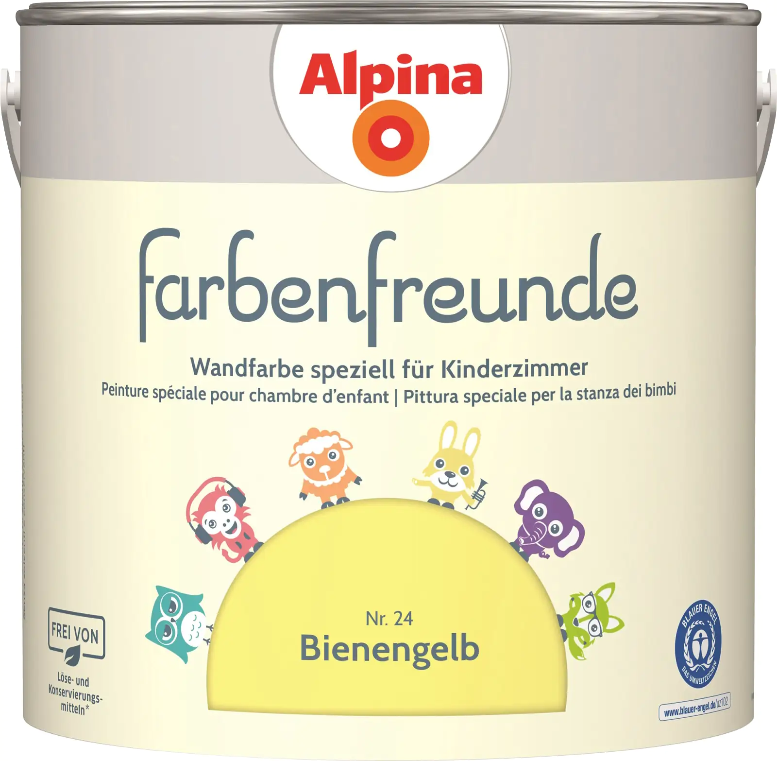 Alpina Farbenfreunde Nr. 24 bienengelb 2,5 L matt Alpina Farbenfreunde Nr. 24 bienengelb 2,5 L matt