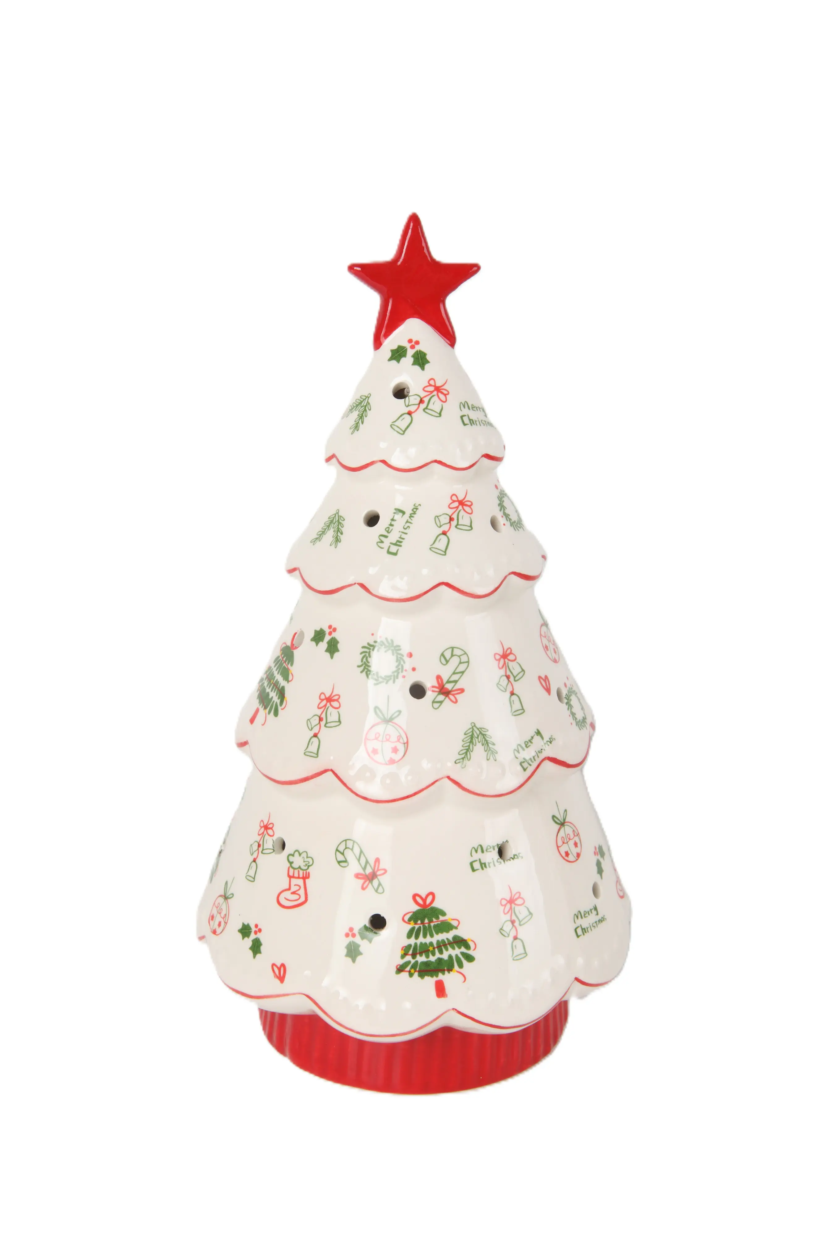 TrendLine Deko Baum Keramik Ø 12,2 x 22,5 cm bunt
