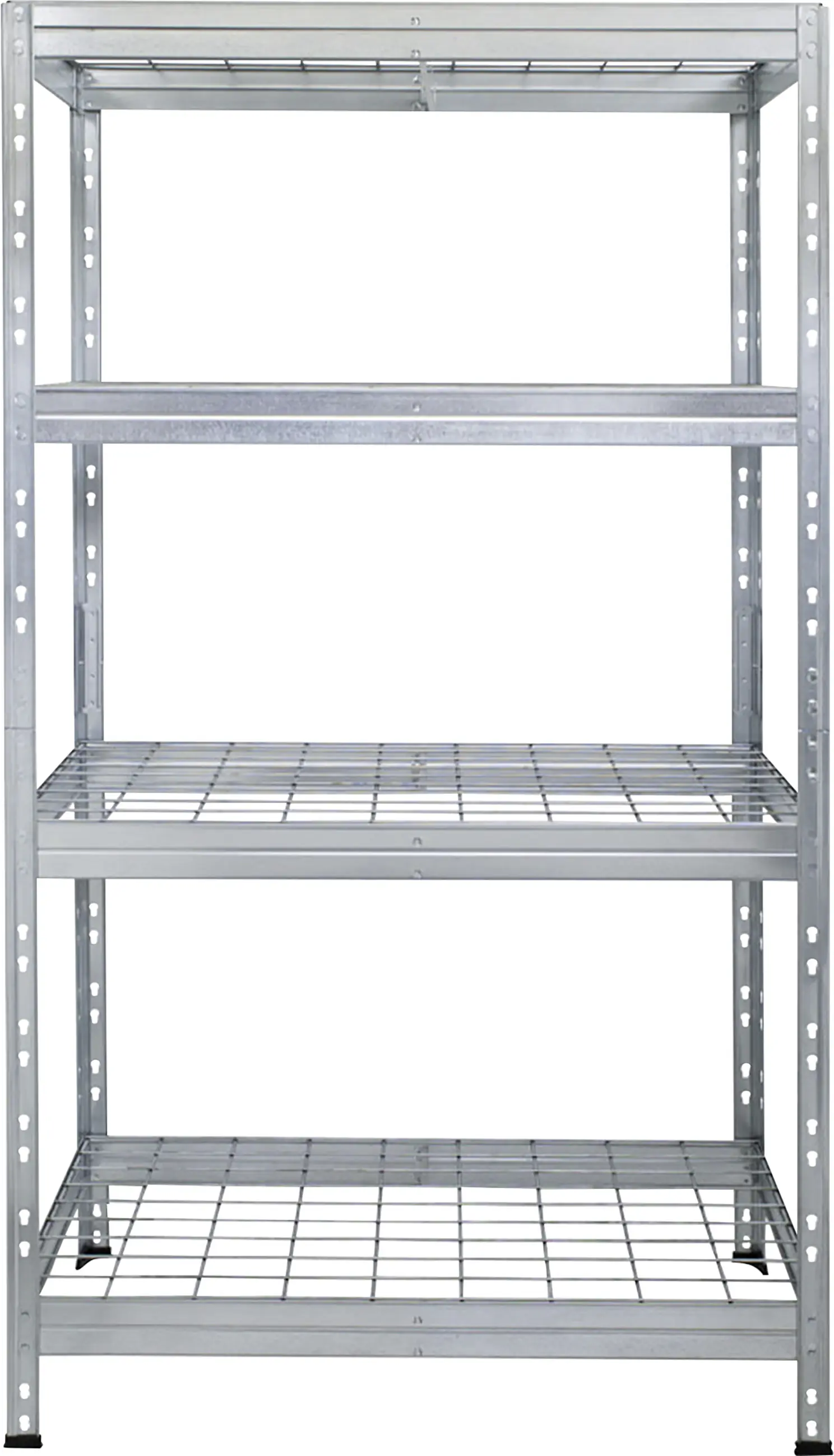 Ar Shelving Schwerlastregal Rivet Wire verzinkt 180 x 90 cm 4 Stahlgitterböden 1000 kg