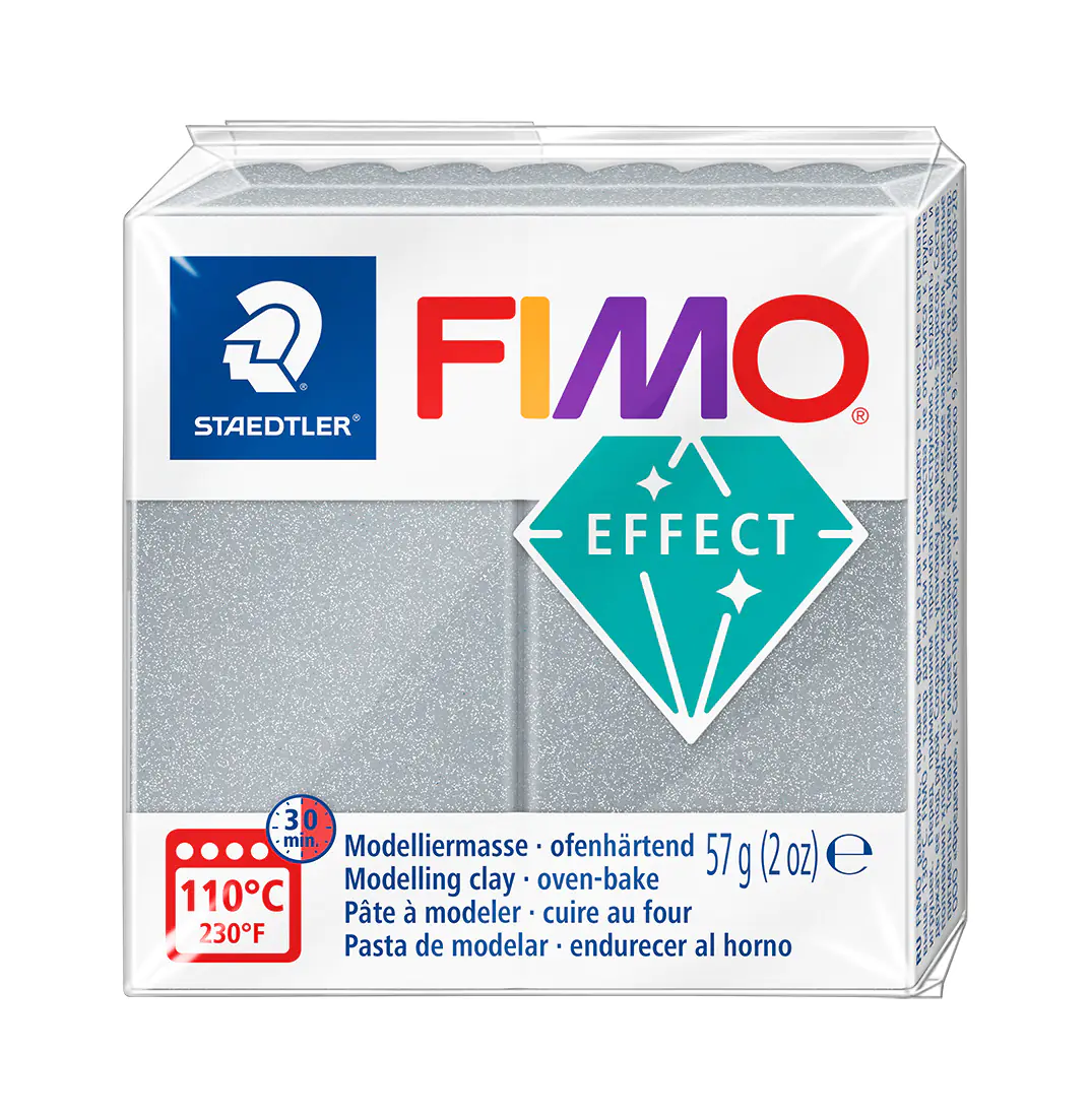 Staedtler Fimo Modelliermasse Effect silber metallic 57 g