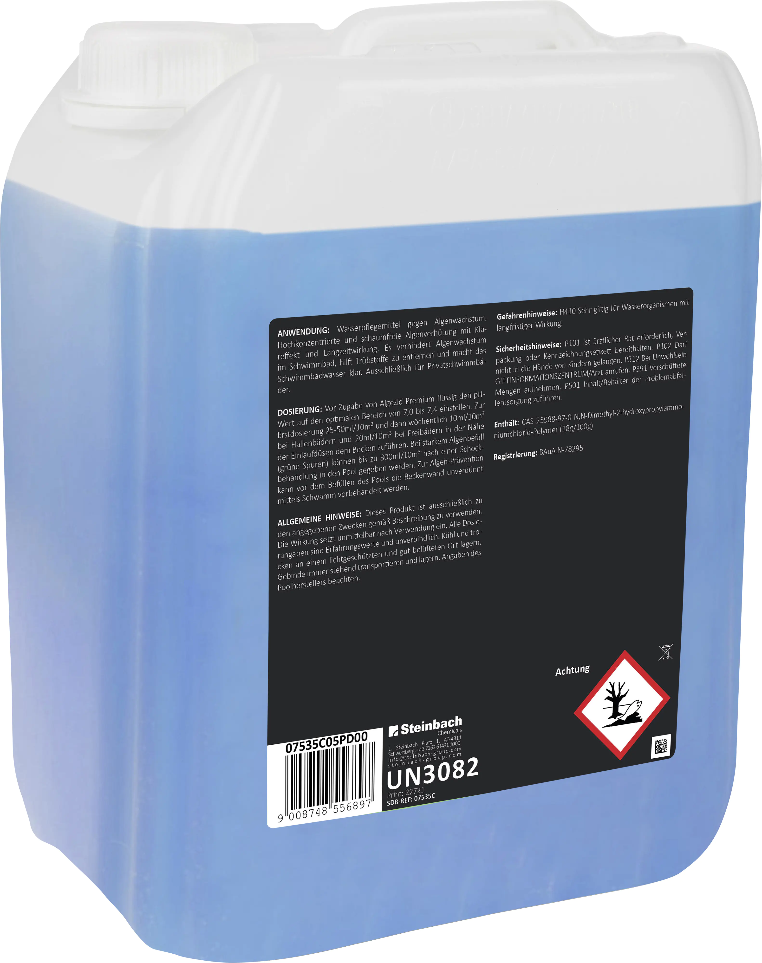 Steinbach Pool Professional Algezid Premium 5 Liter Steinbach Pool Professional Algezid Premium 5 Liter