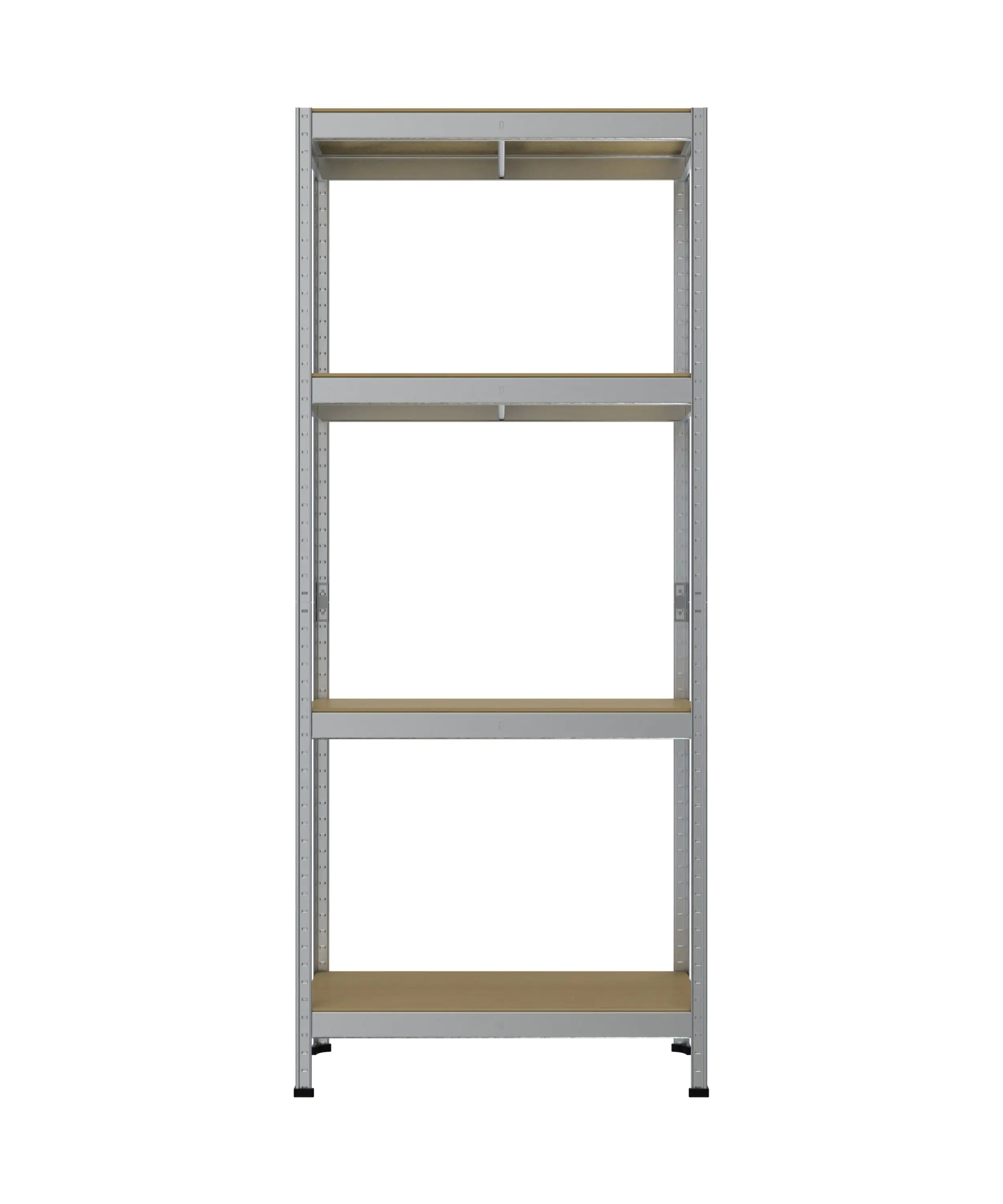 Schwerlastregal 180 x 75 x 35 cm 4 Holzböden 700 kg
