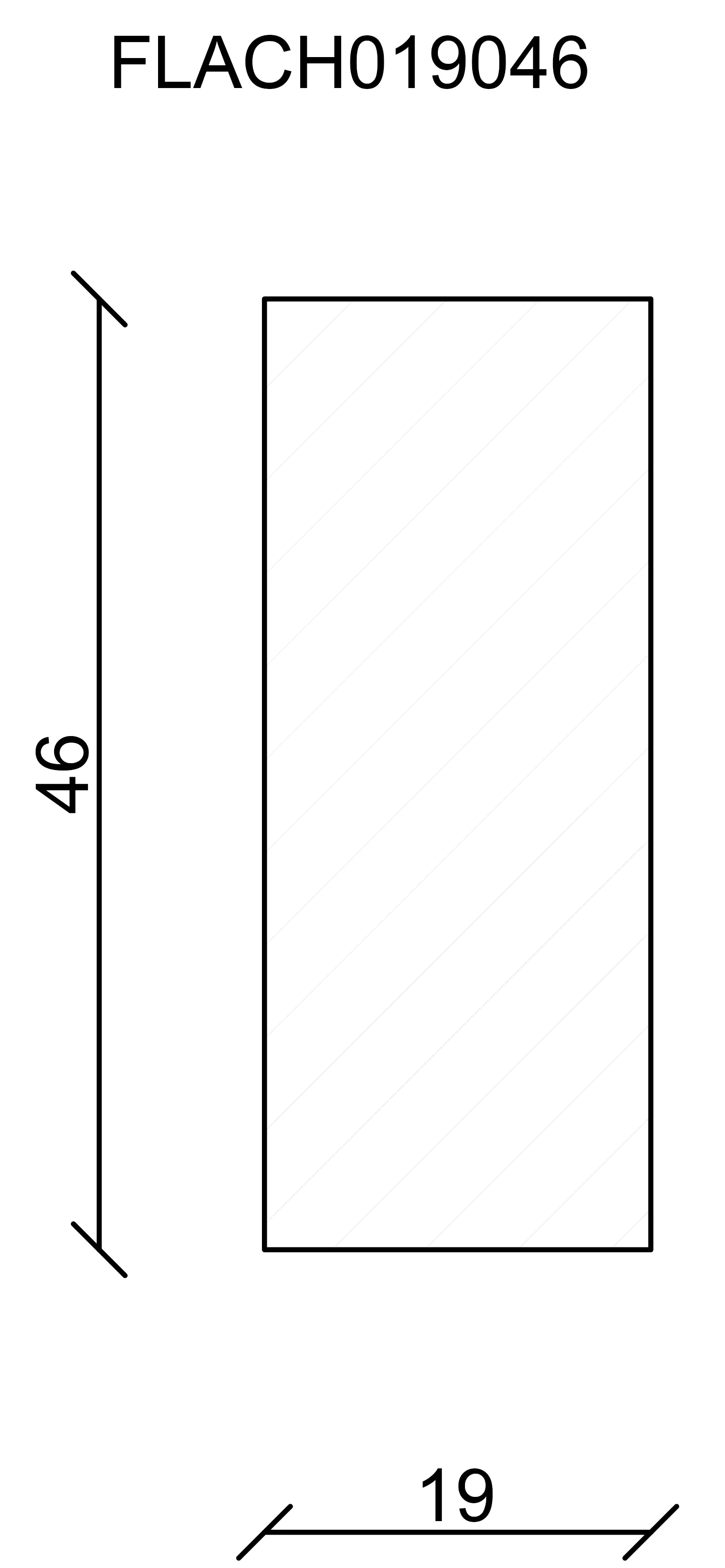 FN Neuhofer Flachleiste 240 cm 46 x 19 mm Fichte/Kiefer