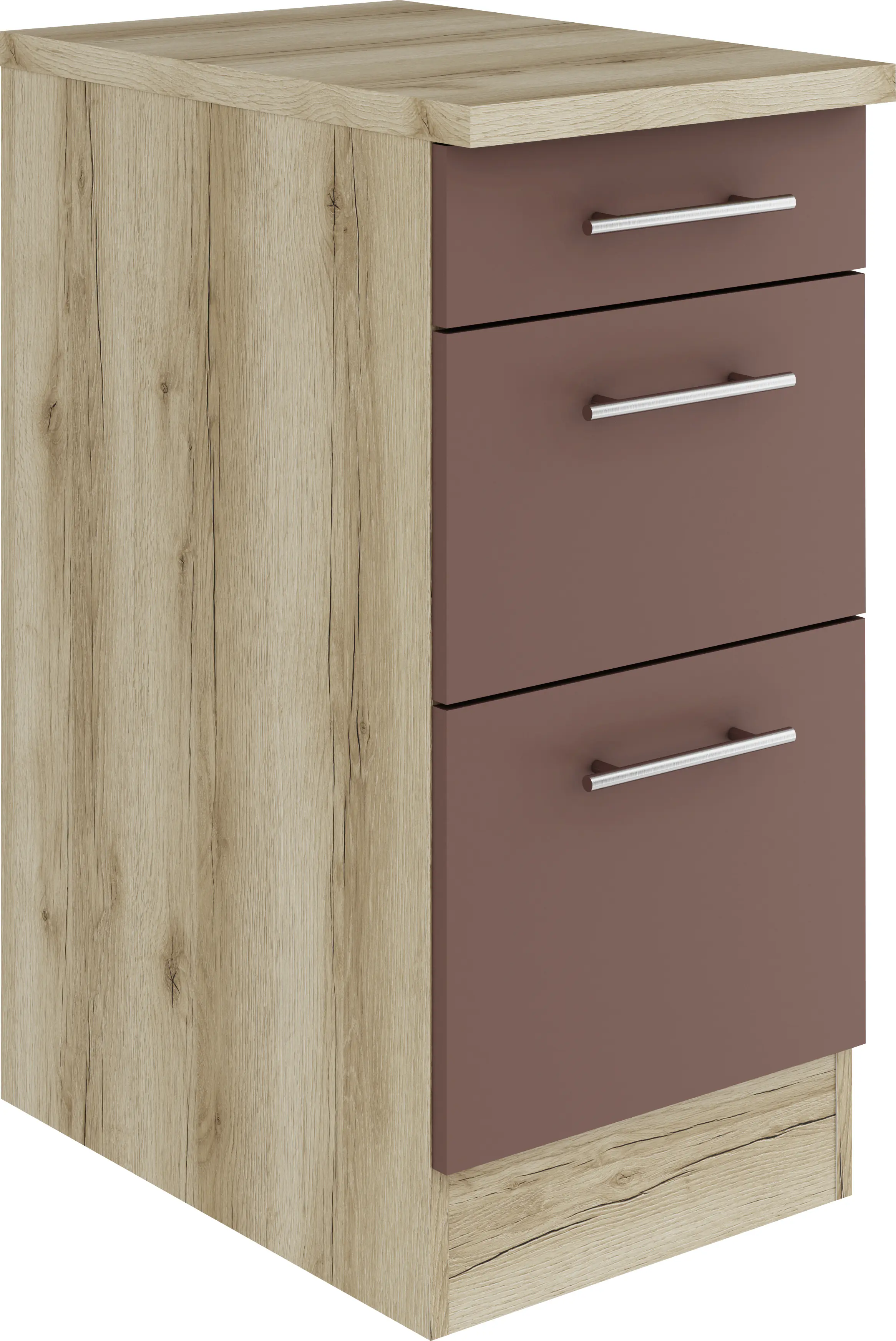 Optifit Unterschrank Bari 407 rostrot/eiche 40 cm