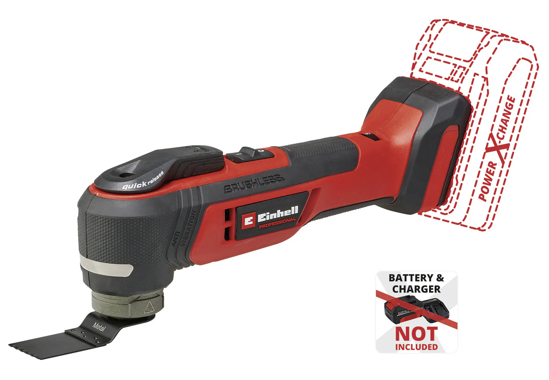 Einhell Professional Akku-Multifunktionswerkzeug TP-MG 18 Li BL Solo 18 V Einhell Professional Akku-Multifunktionswerkzeug TP-MG 18 Li BL Solo 18 V