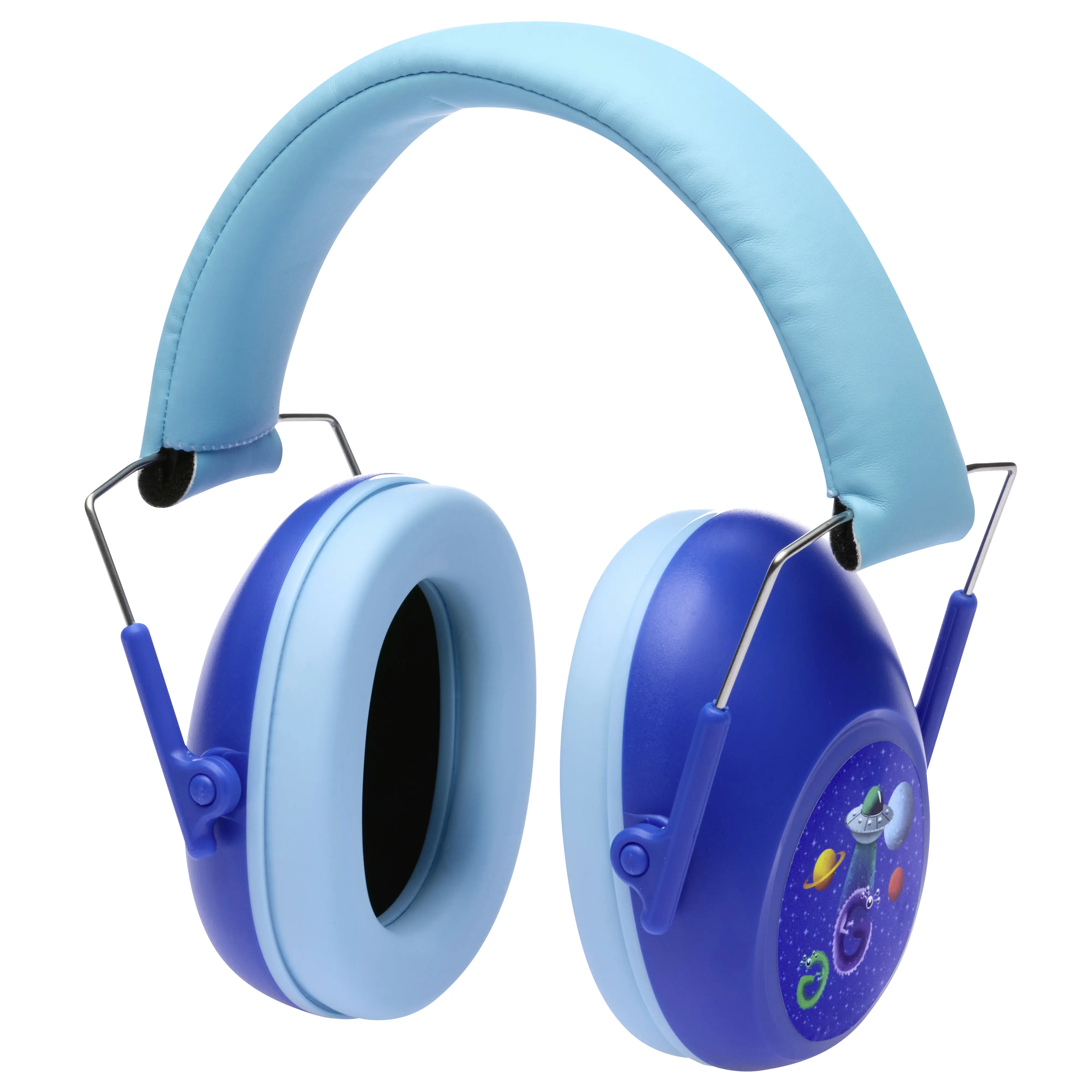 Gebol Kinder-Kapselgehörschutz Little Helpers Weltall blau